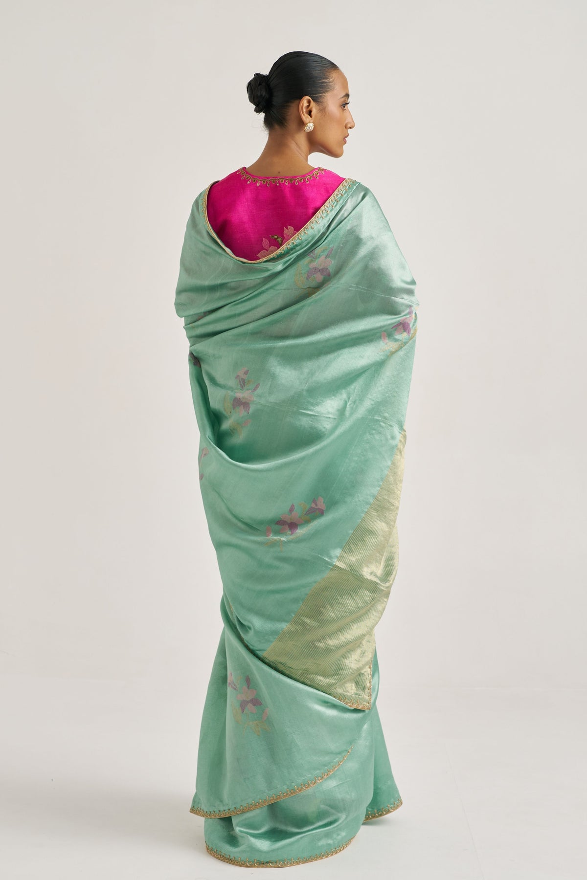 Ganga Green Saree