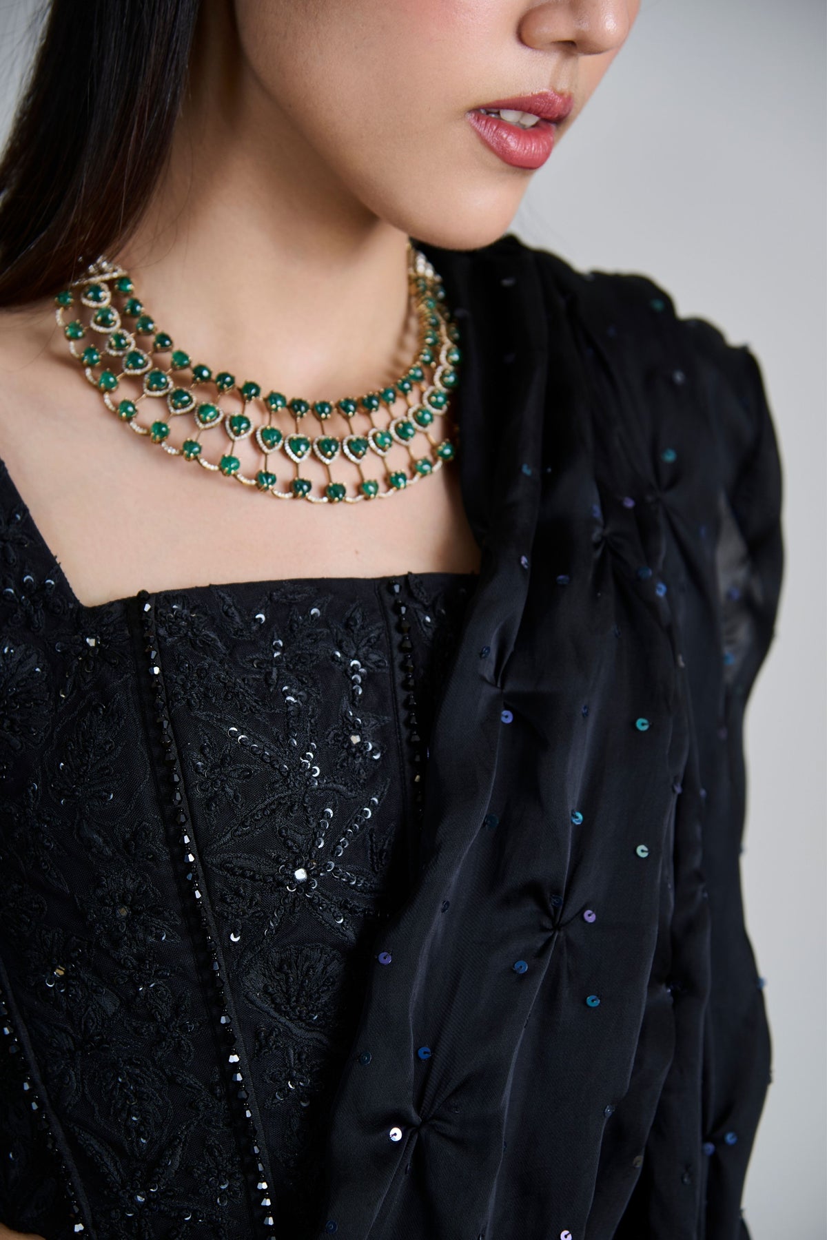 Yuki Draped Saree Set