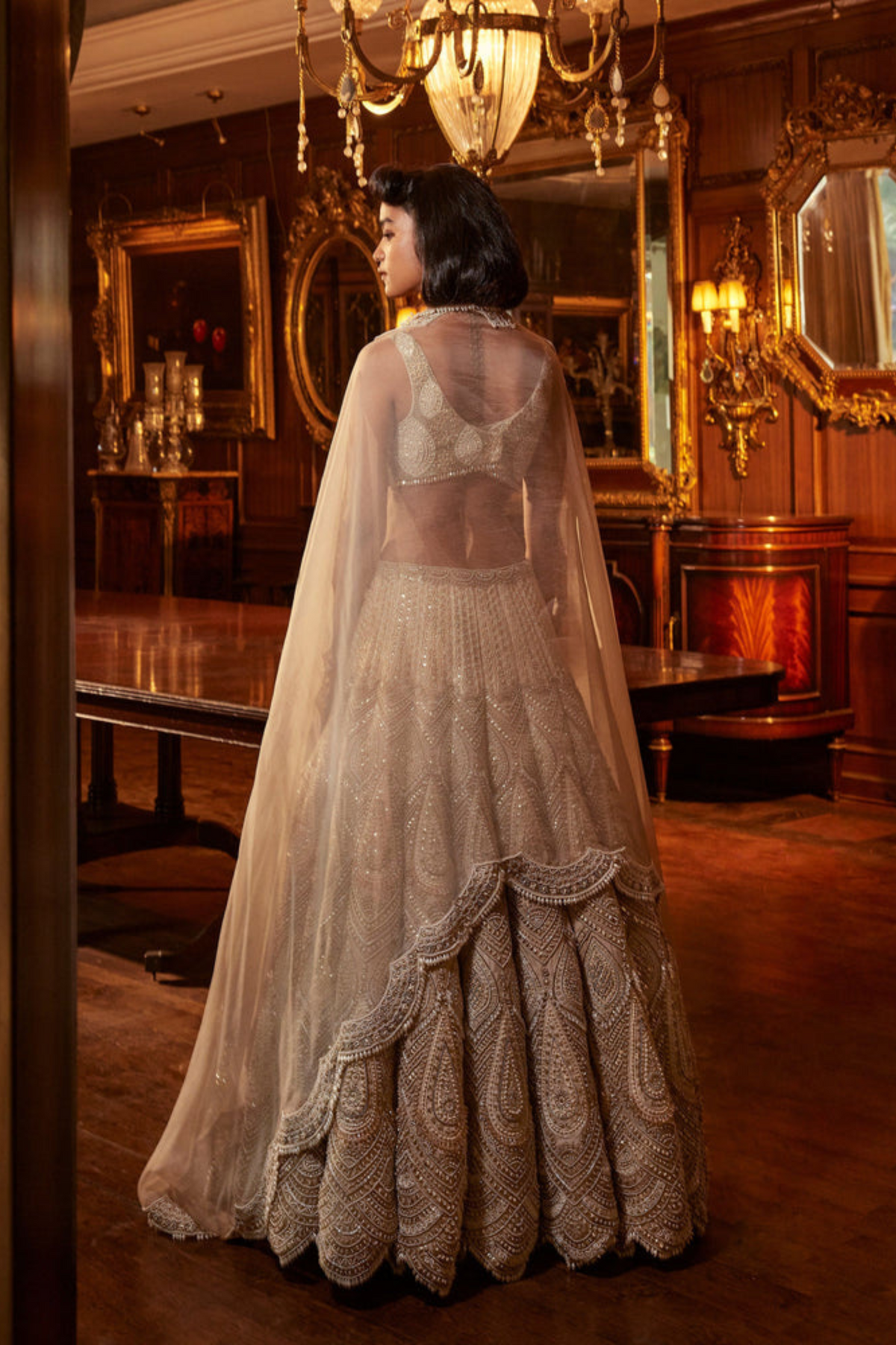 Ihata Beige Lehenga Set