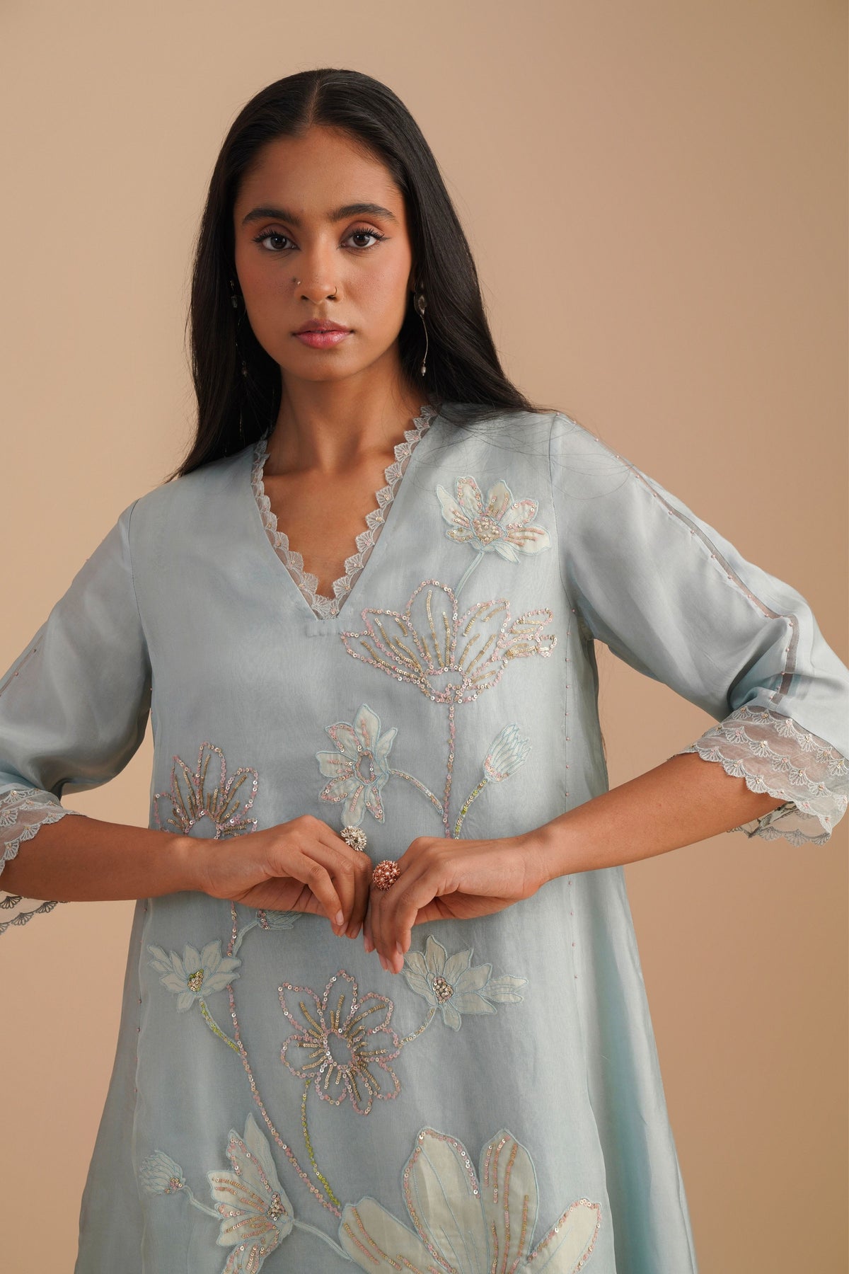 Powder Blue Kurta Set