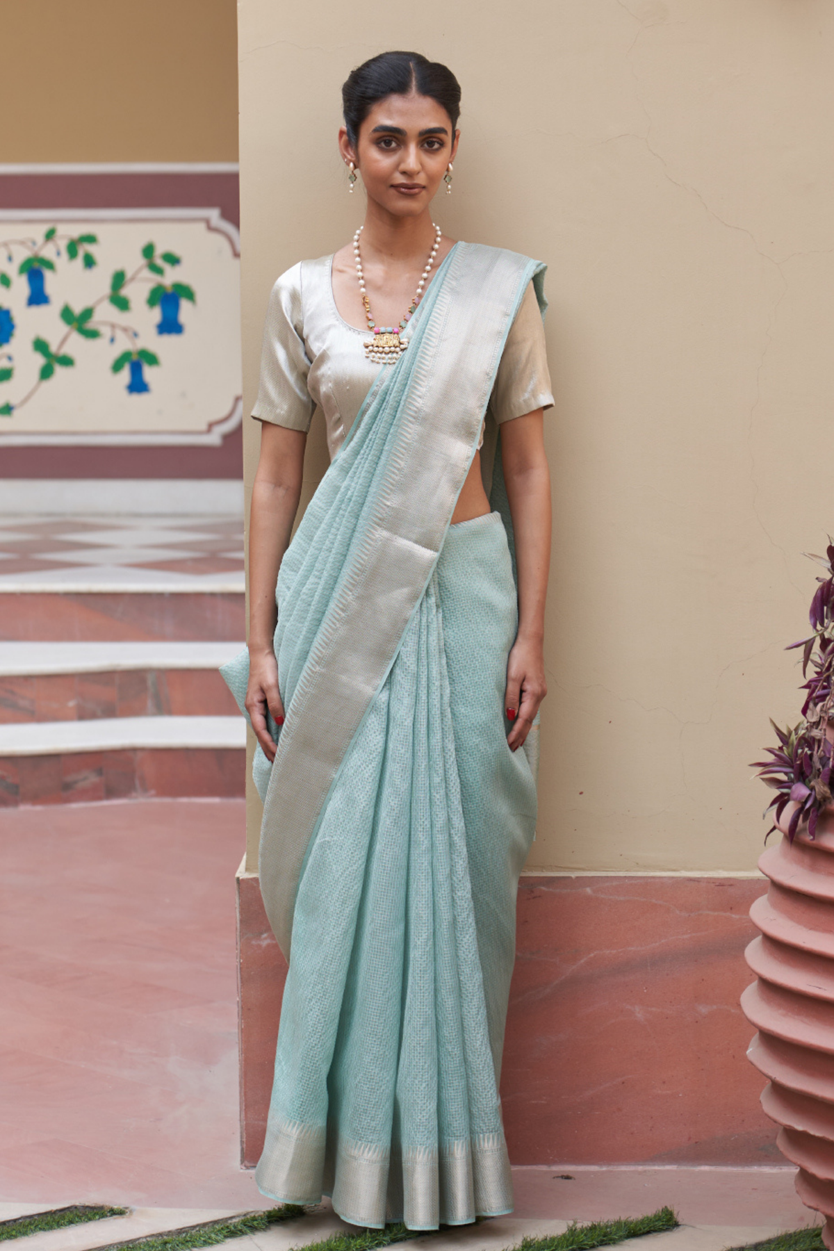 Shobha Blue Saree
