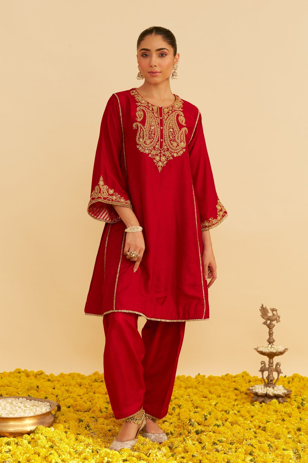 Deep Red Salwar Set