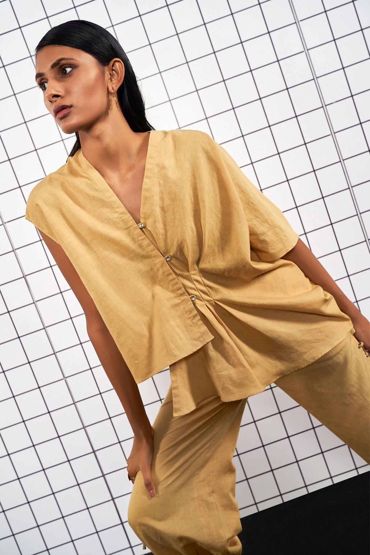 Lime Baggy Co-ord Set