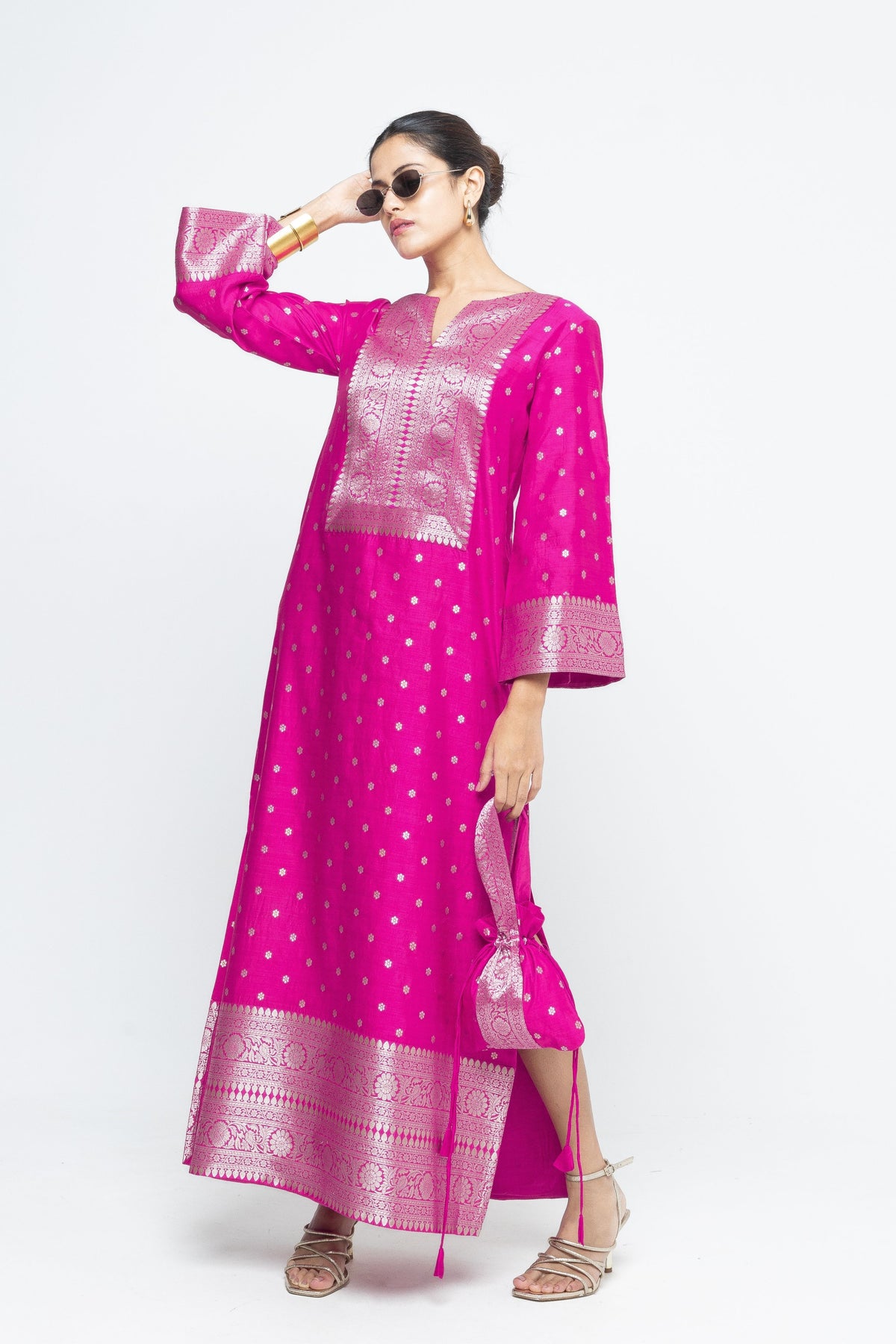 Nats Pink Statement Kaftan