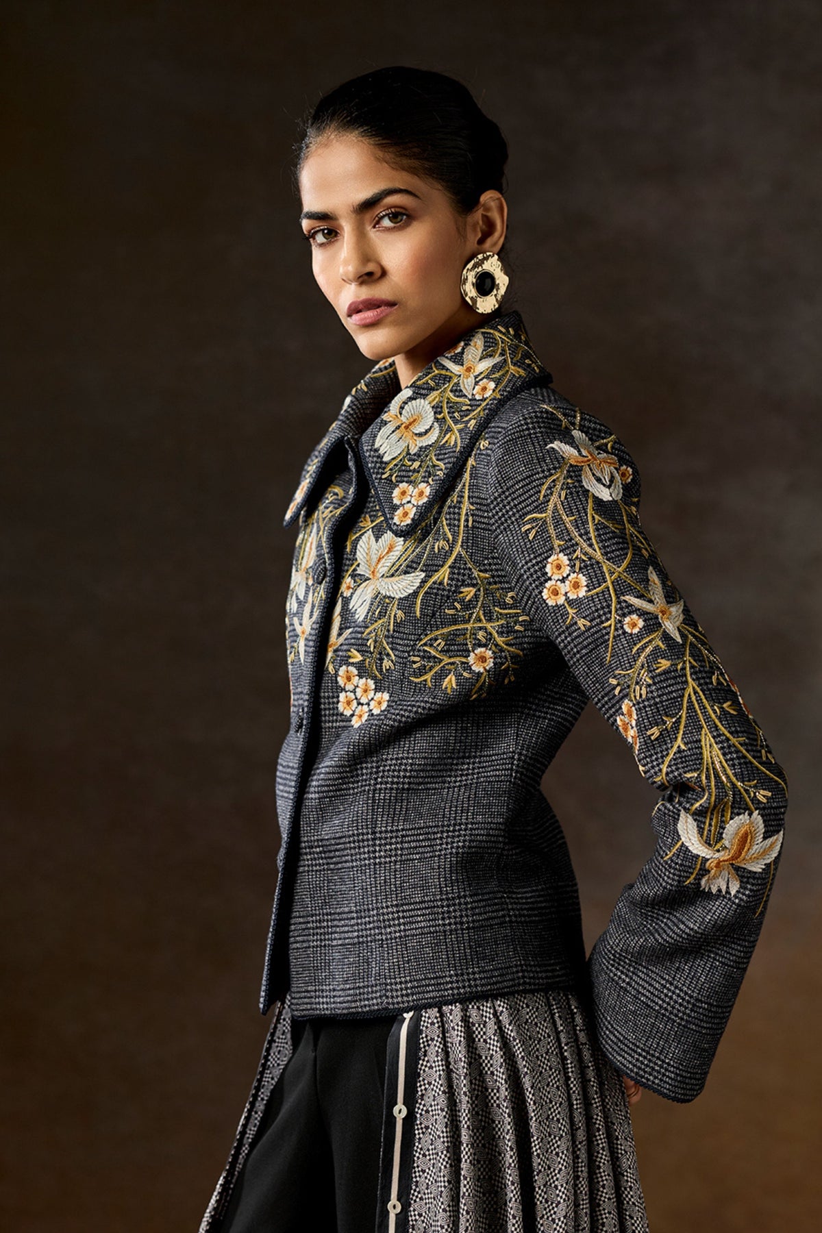 Rheia Grey Flannel Jacket