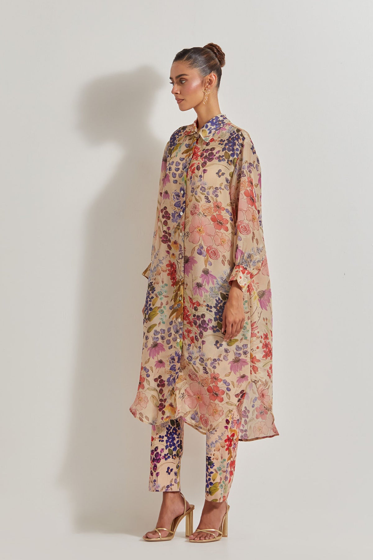 Blooming Burst Tissue Tunic Set
