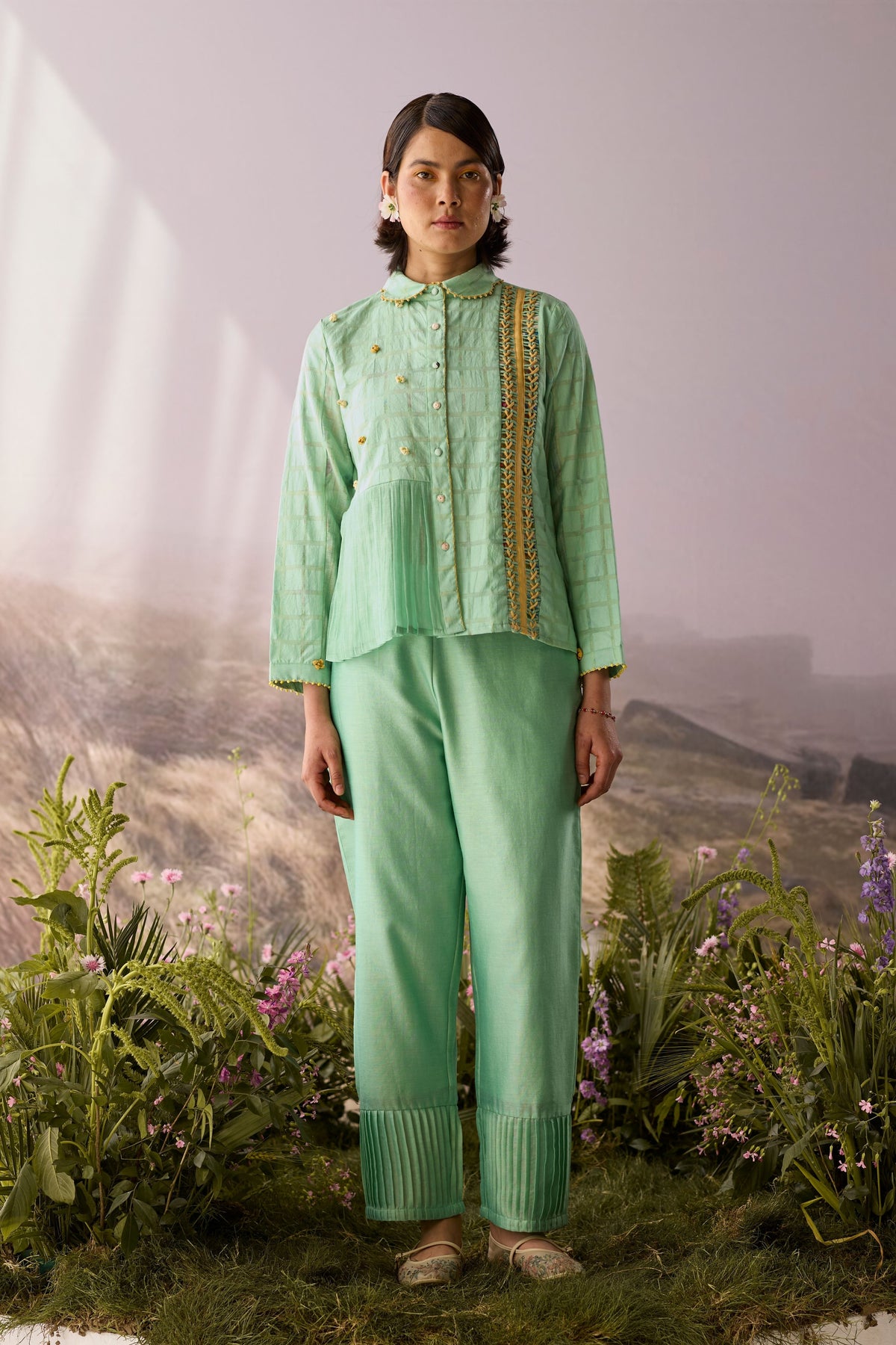 Seaglass Cuffed Pants