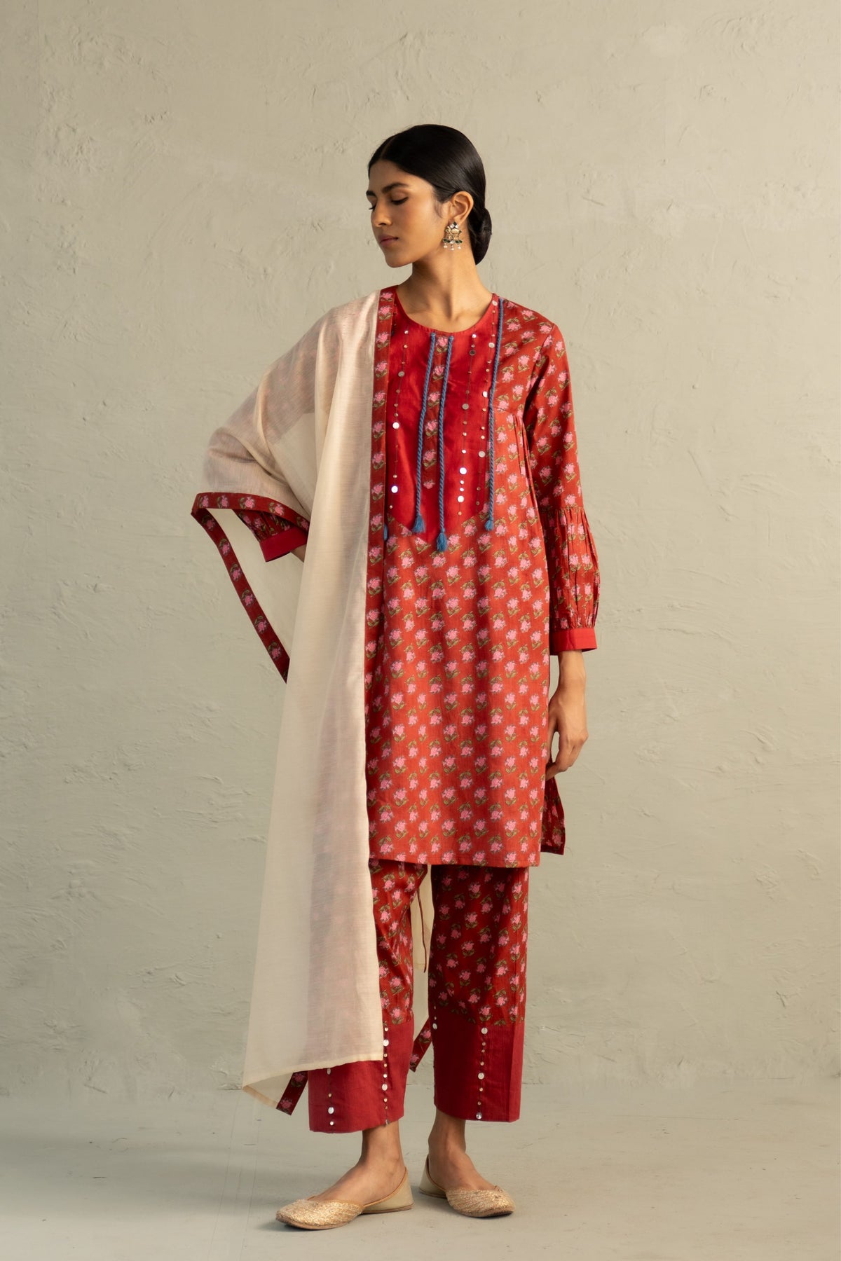 Red Short Kurta & Salwar