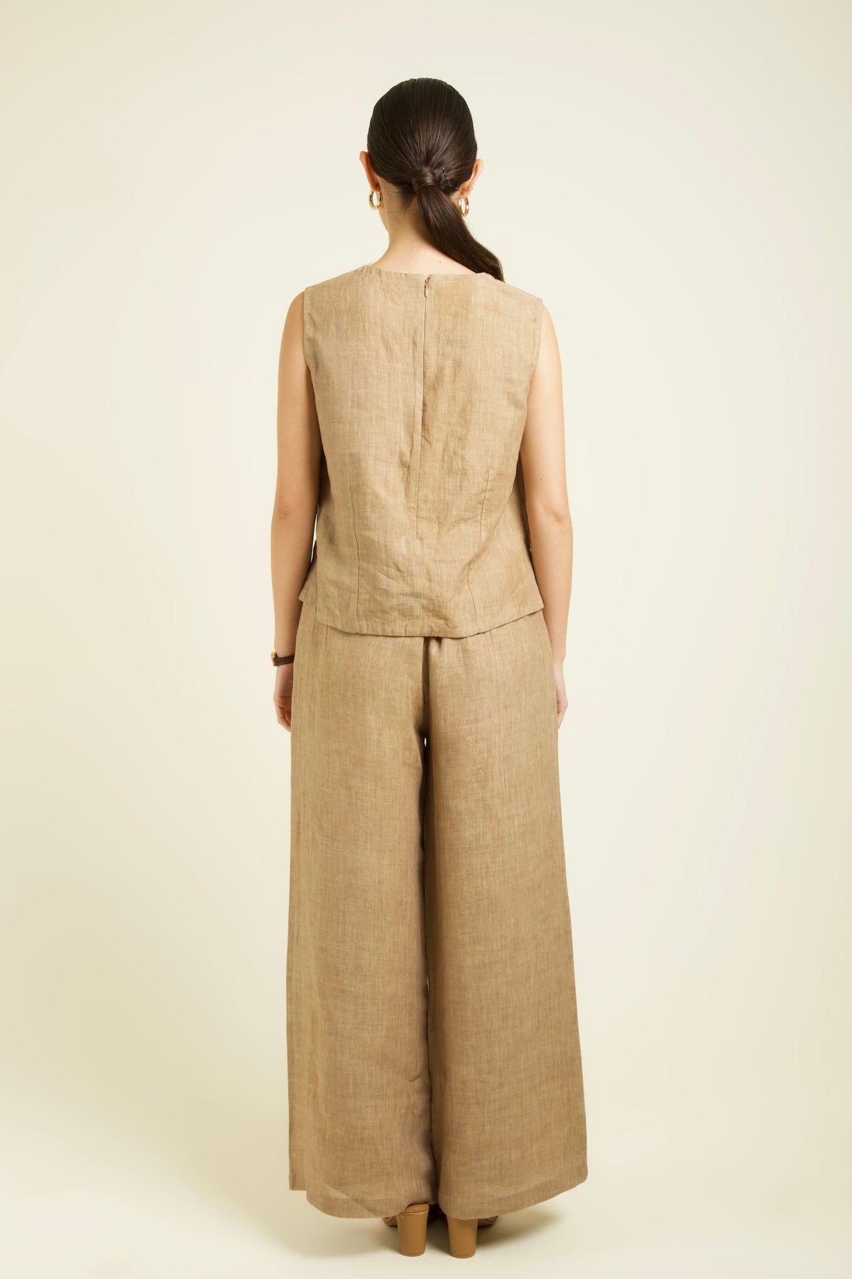 Beige Jacket Set
