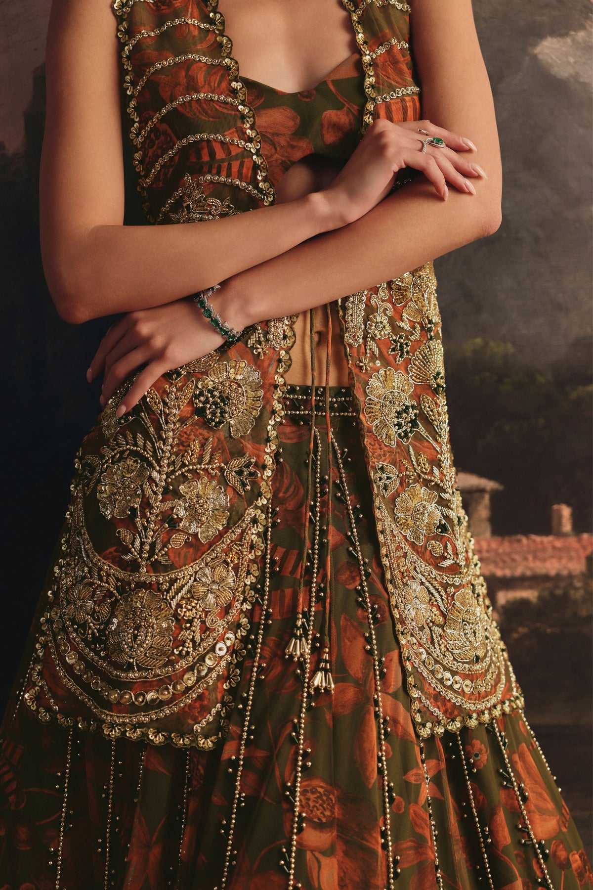 Multi Color Lehenga Set