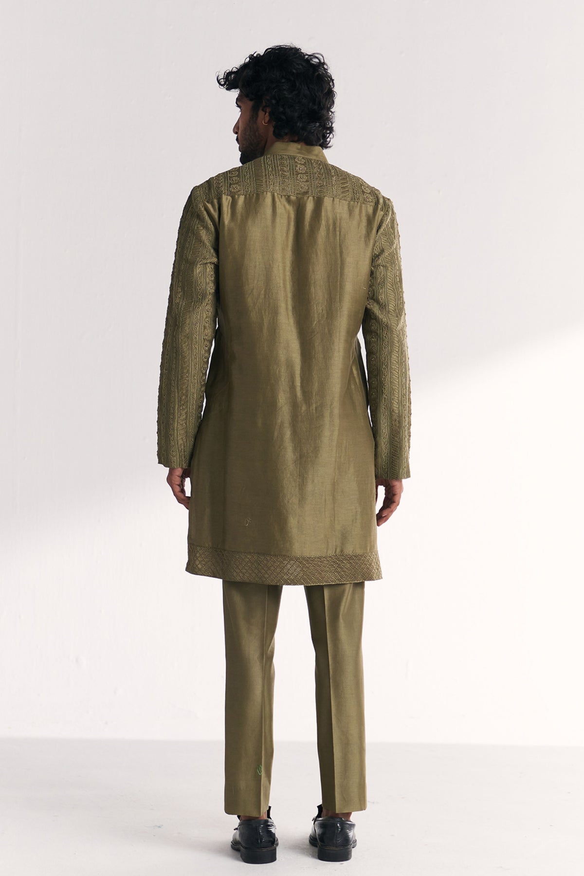 Rajbari Green Kurta Set