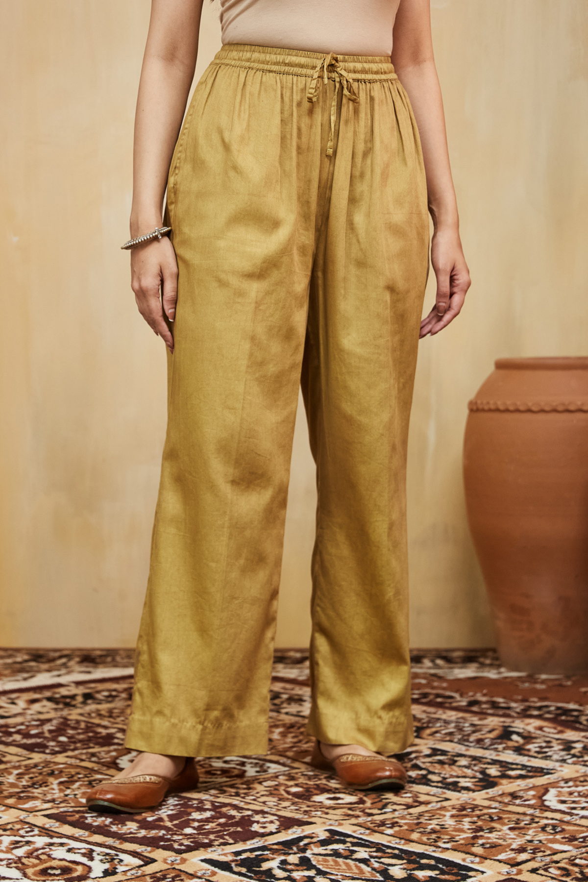 Mustard Hand Nora Kurta Set