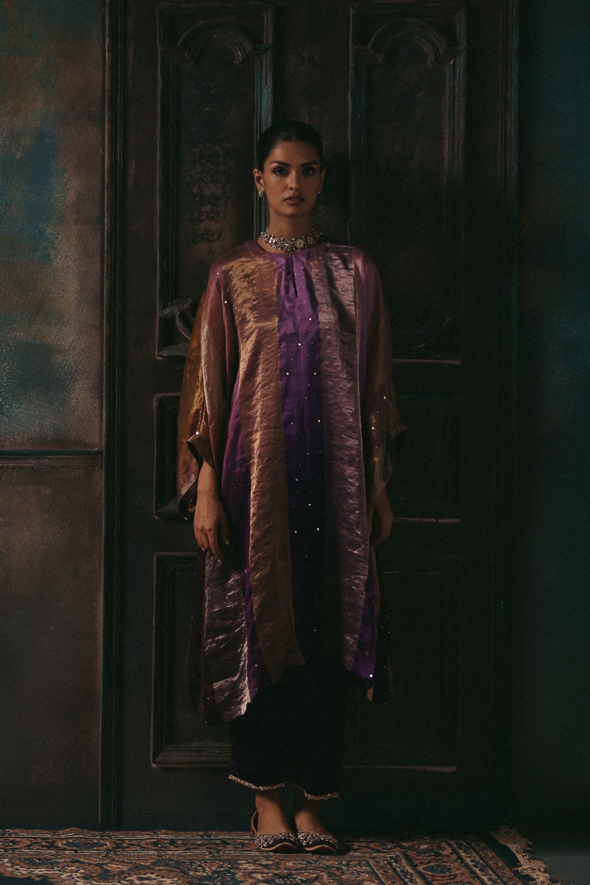 Purple Tabeer Kurta Set
