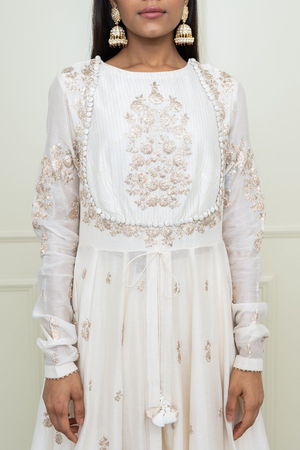 Daisy ivory- taarini anarkali set