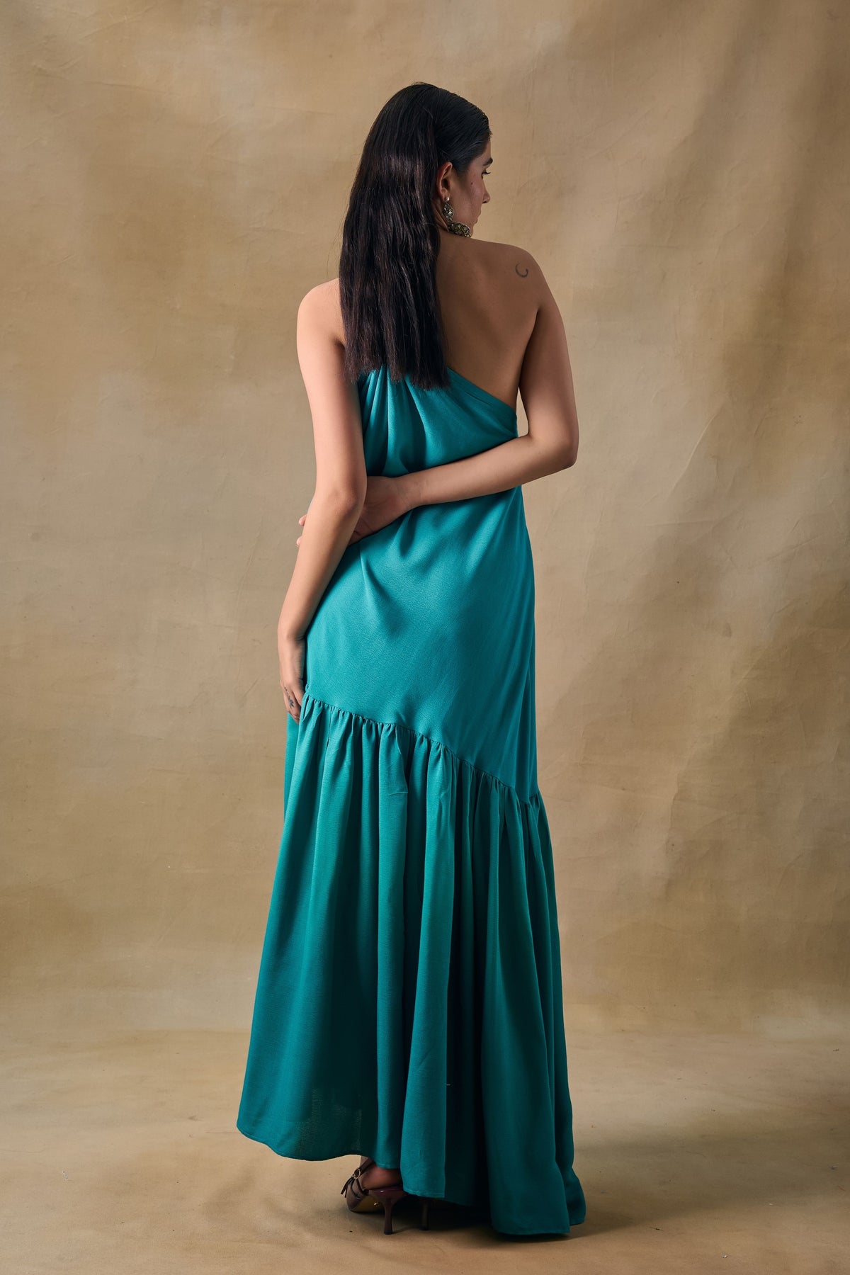 Palm Reverie Ruffle Dress