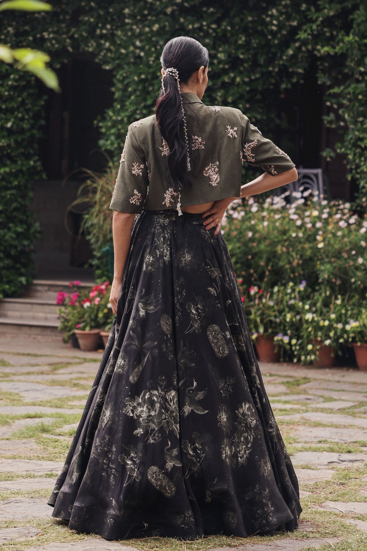 Storm Letter Lehenga Set