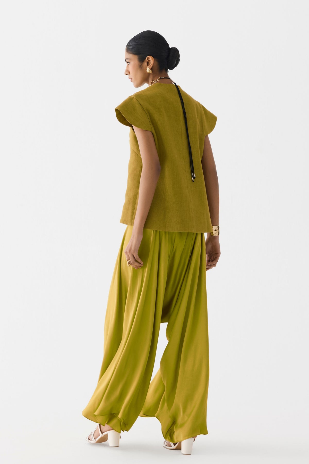 Black Tiger Lily Waist Coat Set