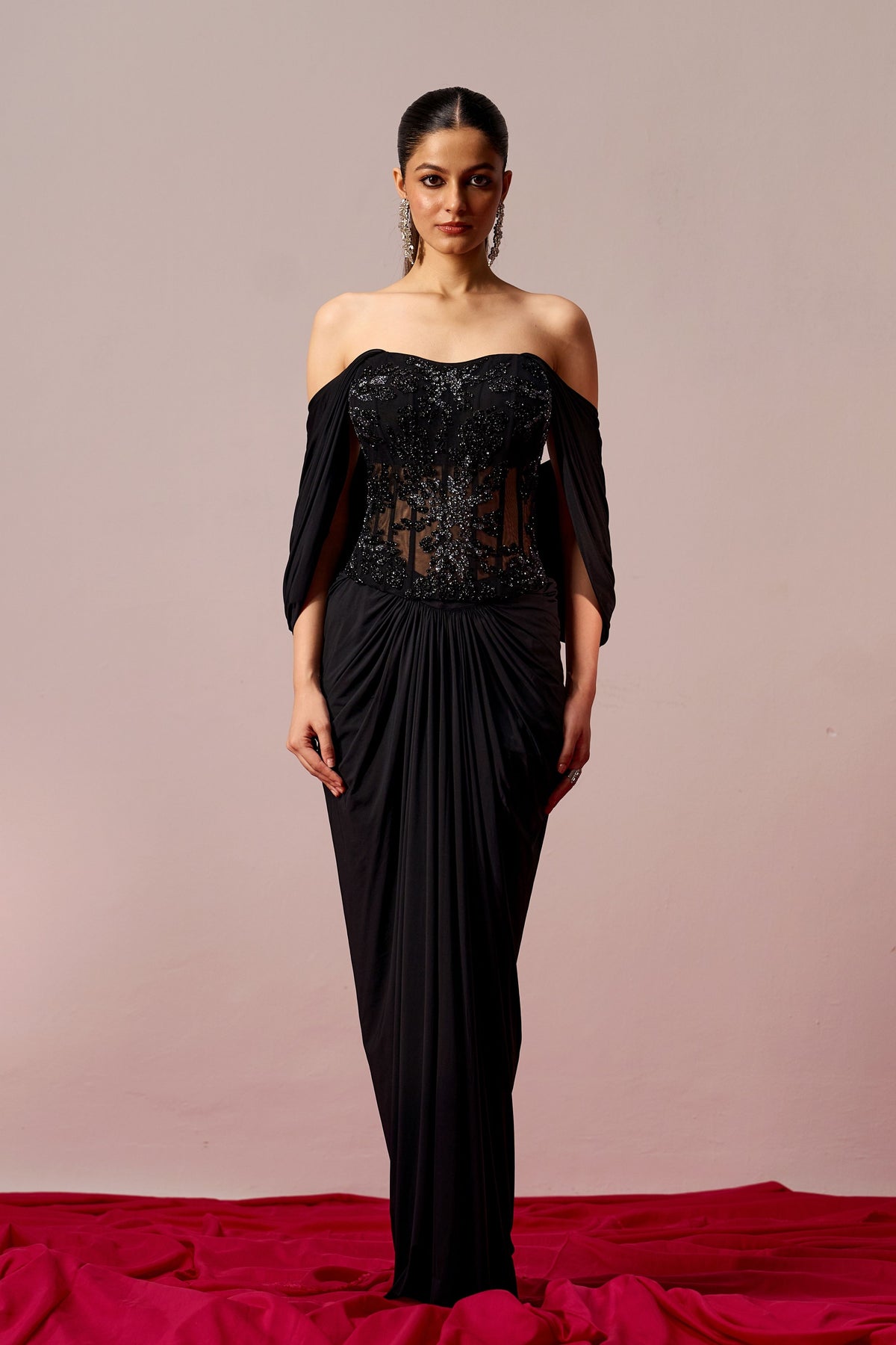 Ash Onyx Corset Skirt Set