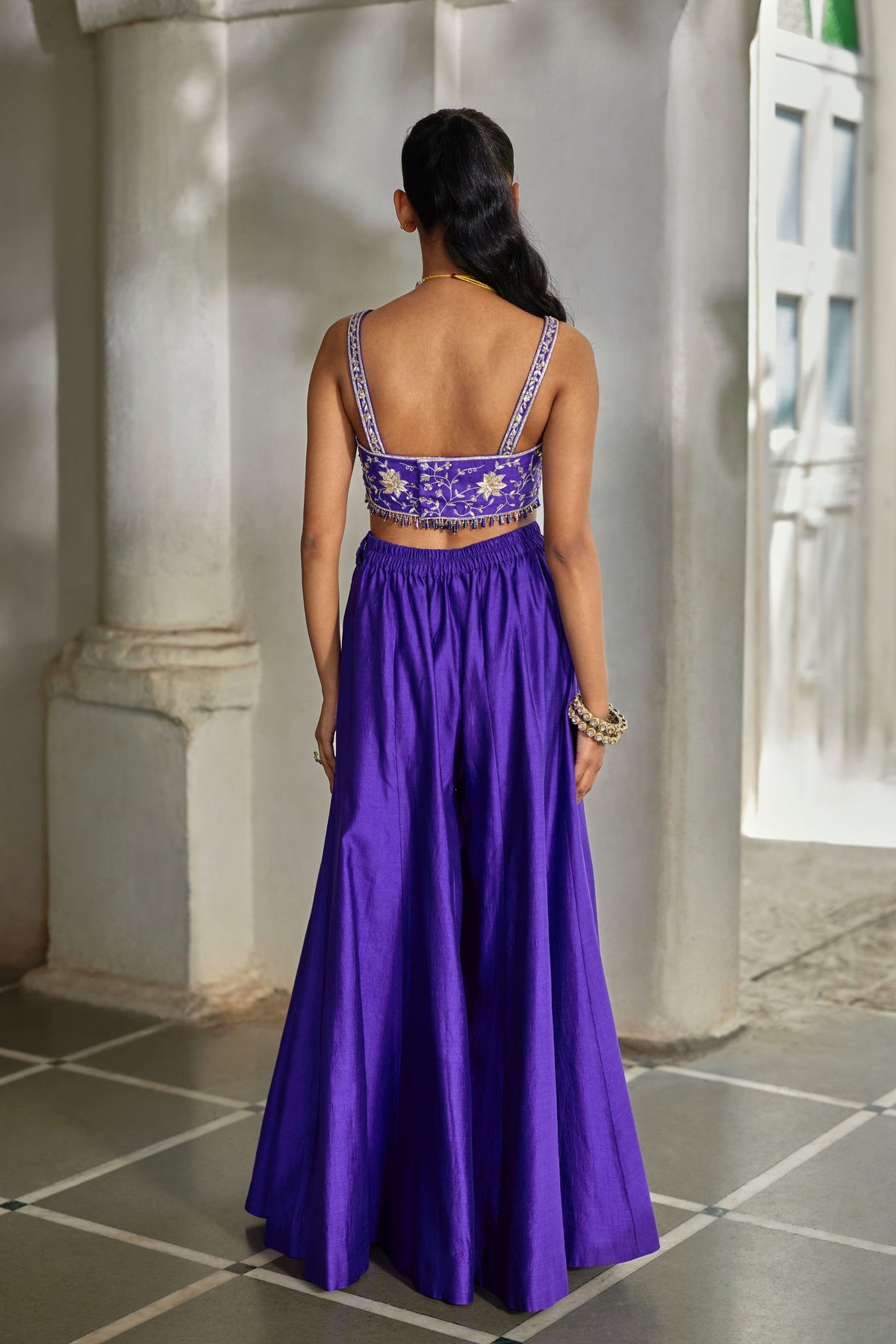 Zilu Cape Palazzo Set