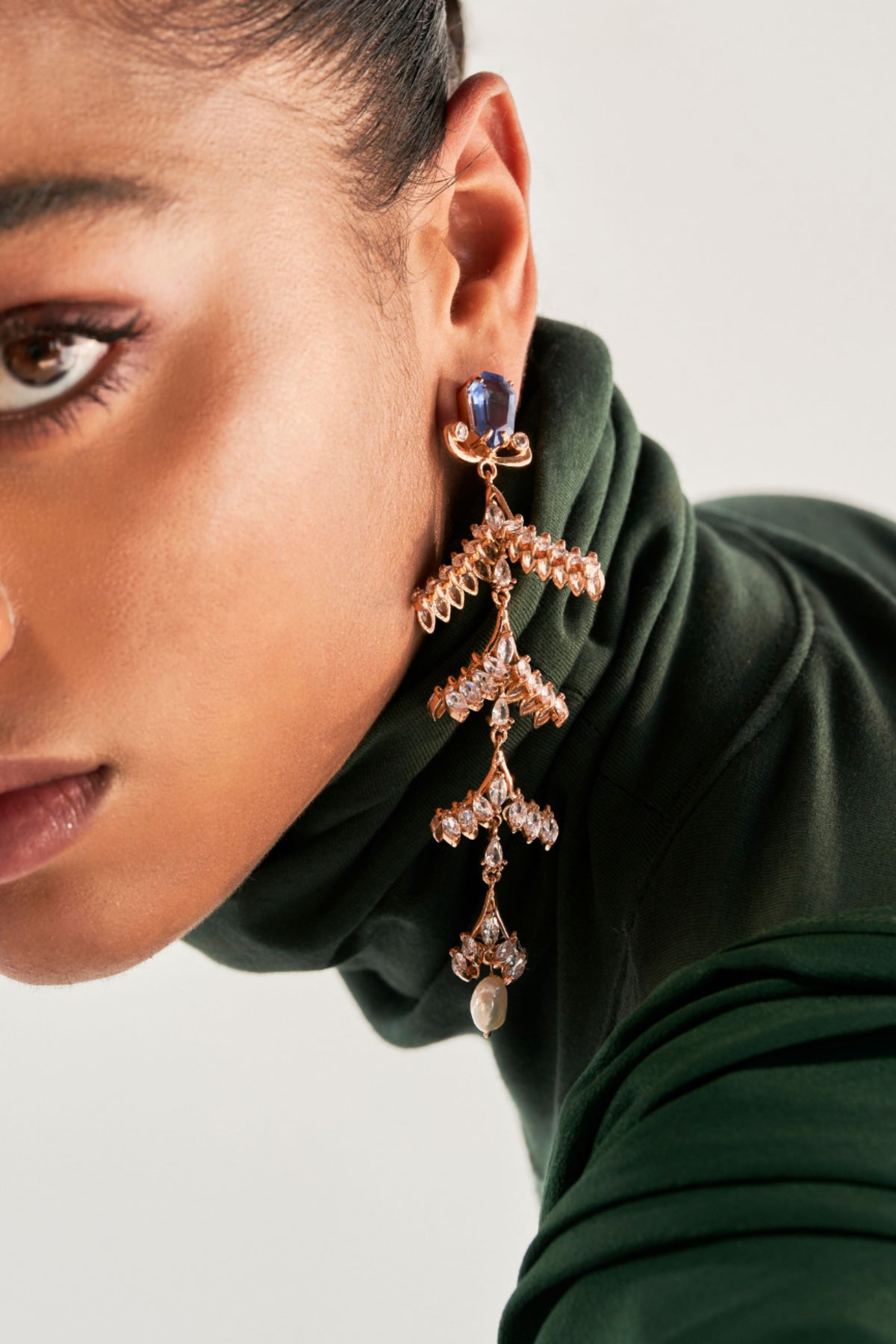 Le Sunset Palm Free Fall Earrings