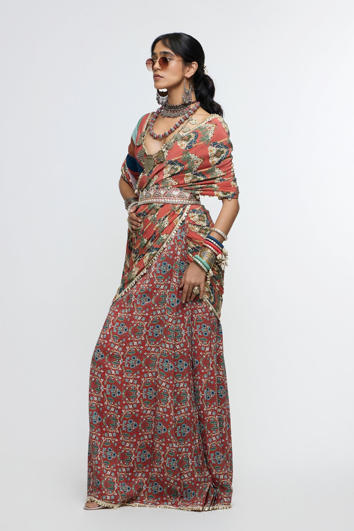 Amaira Drape Saree Set