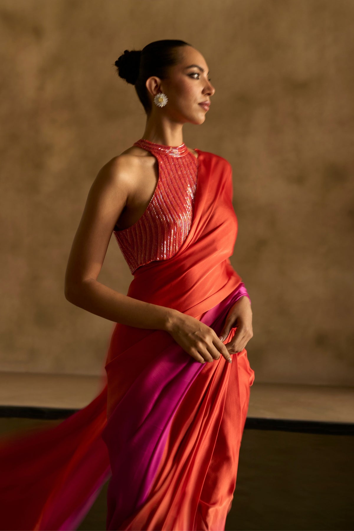 Candy Draped Saree Set