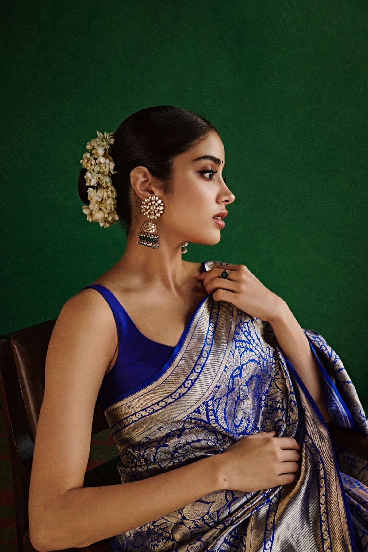 Akbari Electric Blue Saree