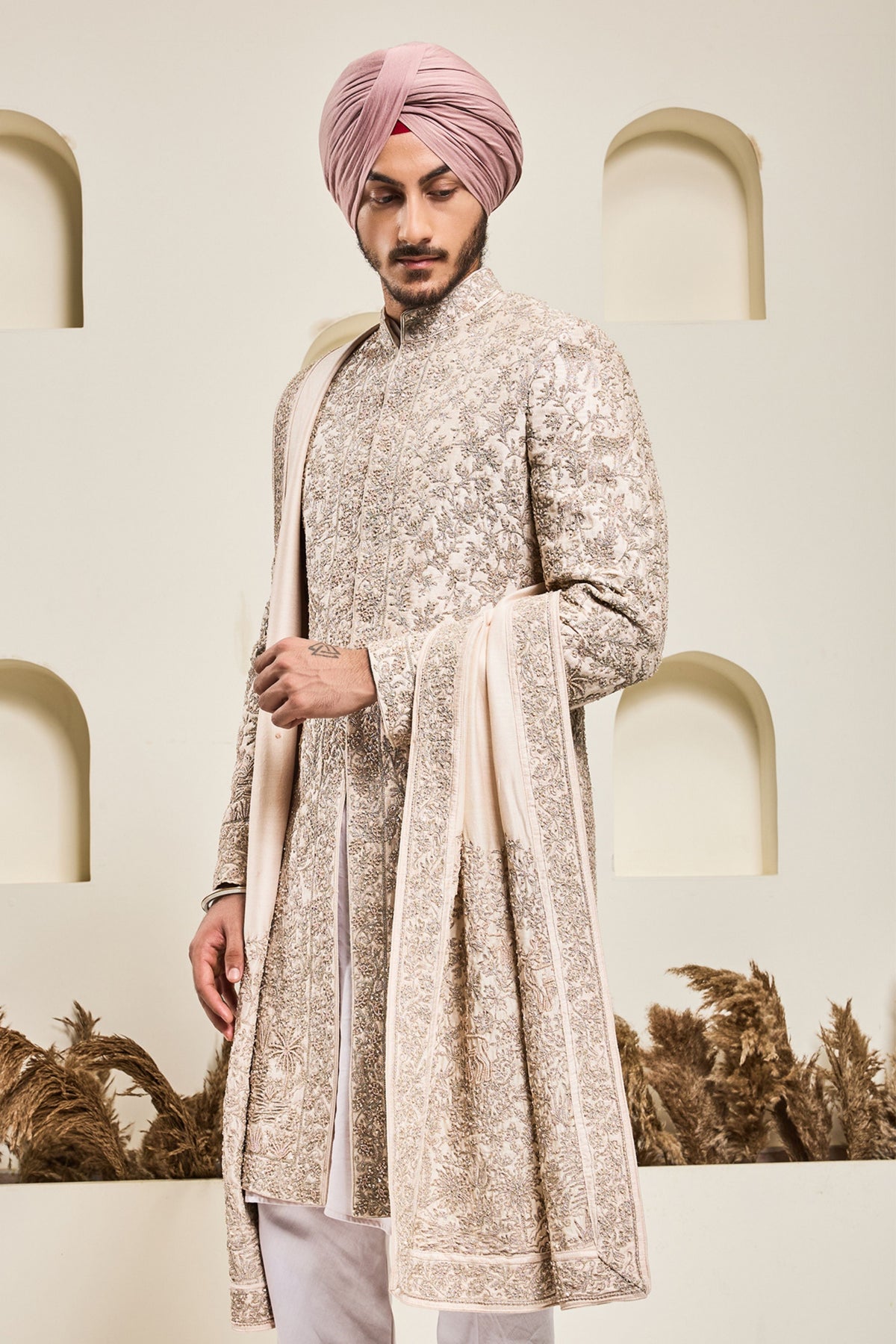 Pearl Spring Sherwani Set