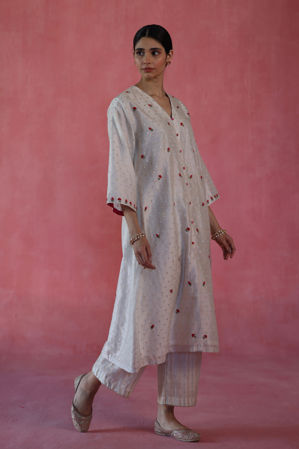 Ivory Zaafran Kurta Set