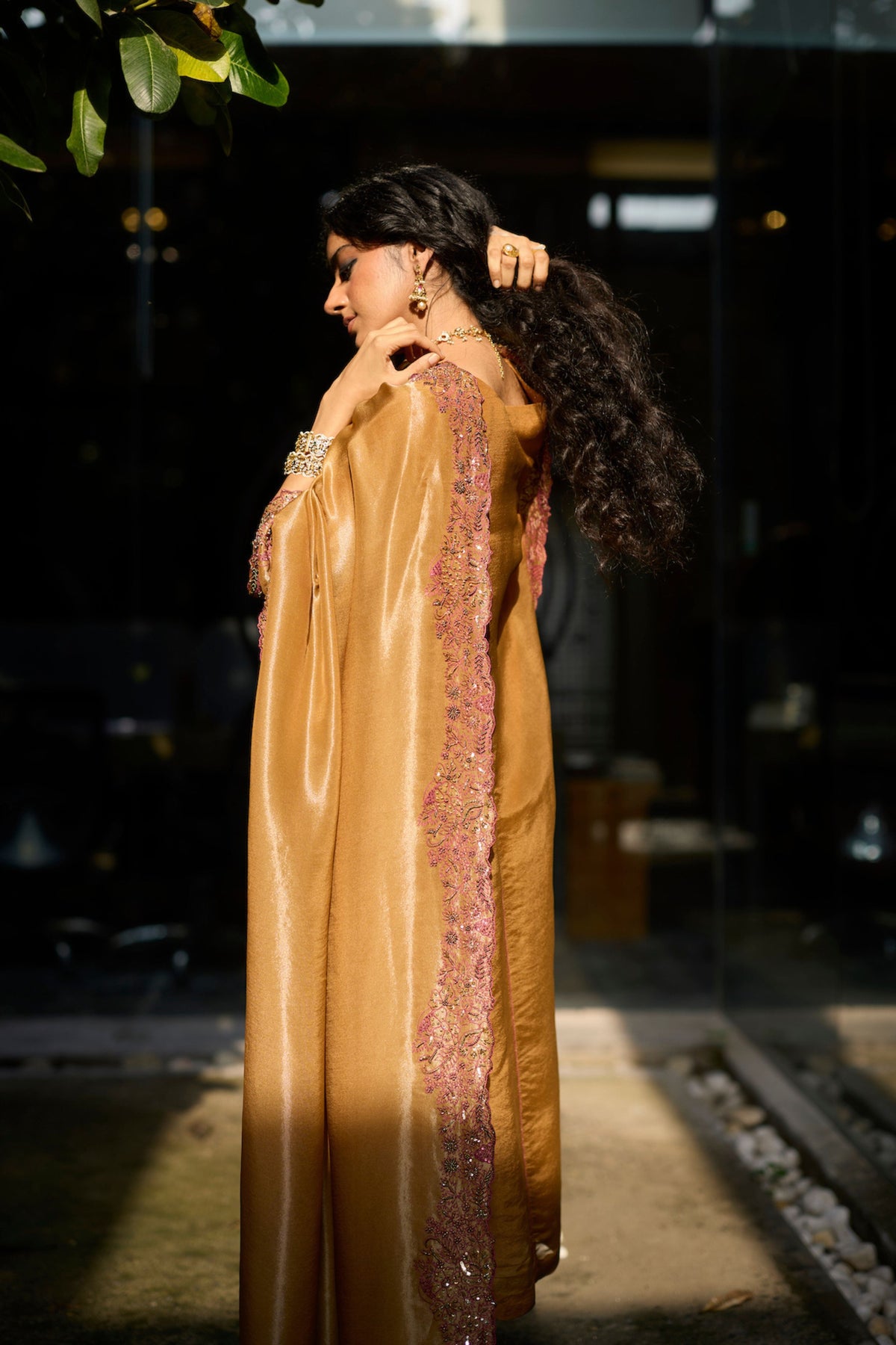 Mustard Dhara Kurta Set