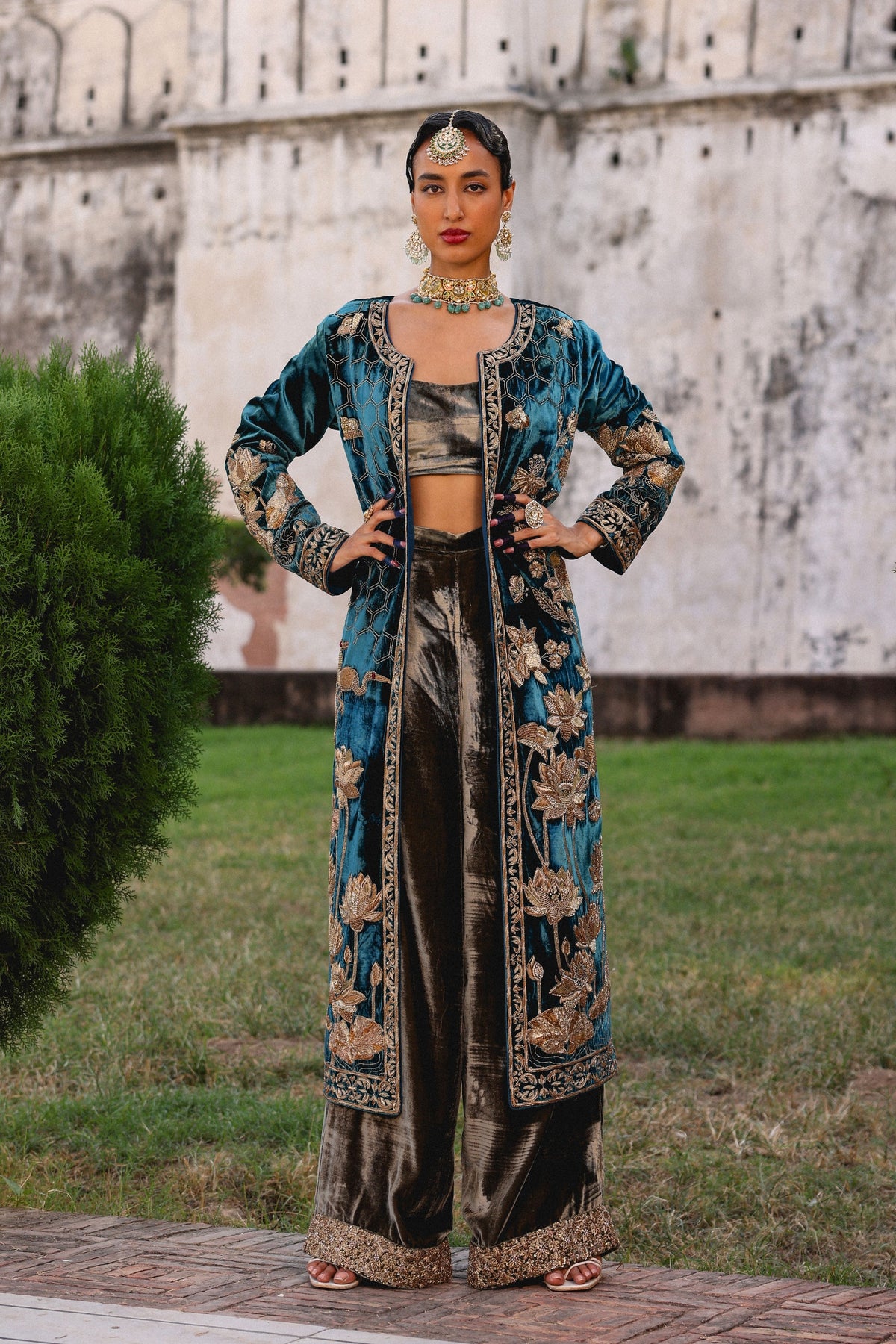 Hazuri Bagh Jacket Set