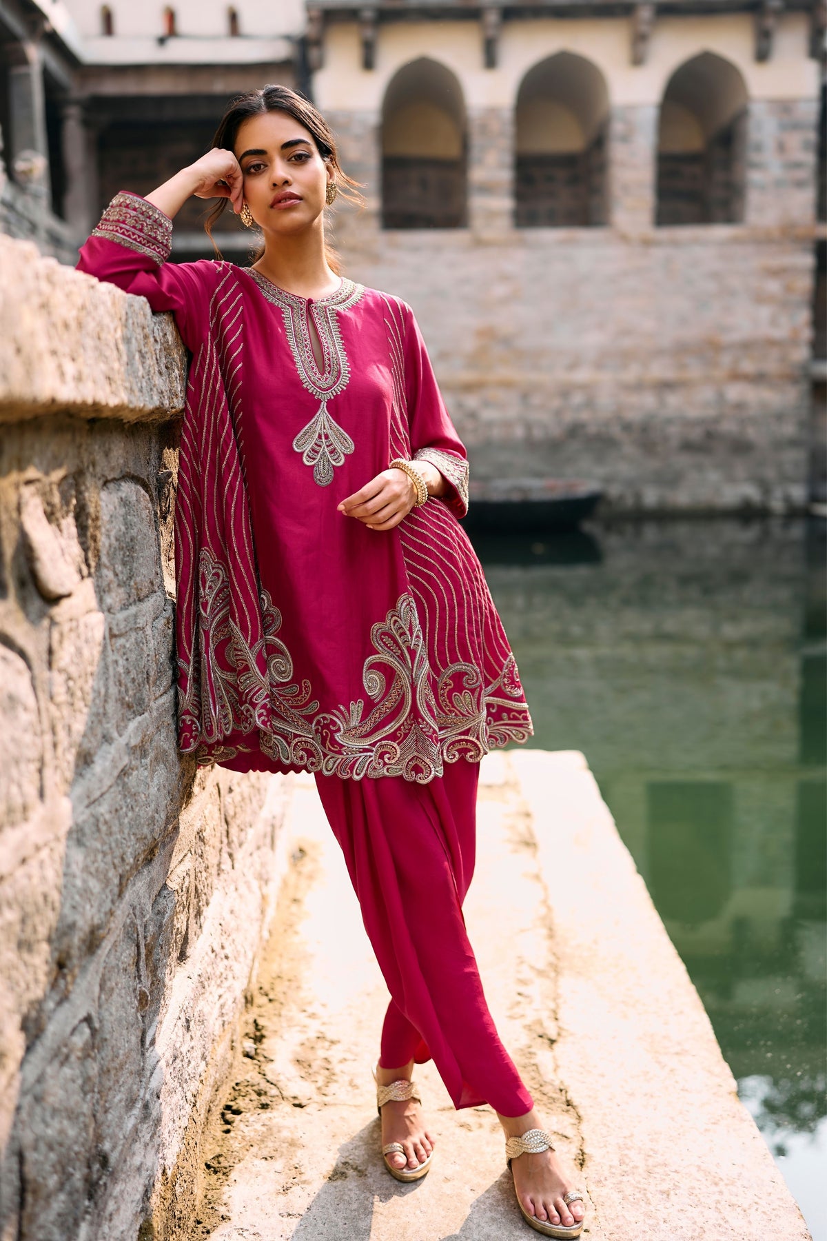 Owl Panel Kurta Set