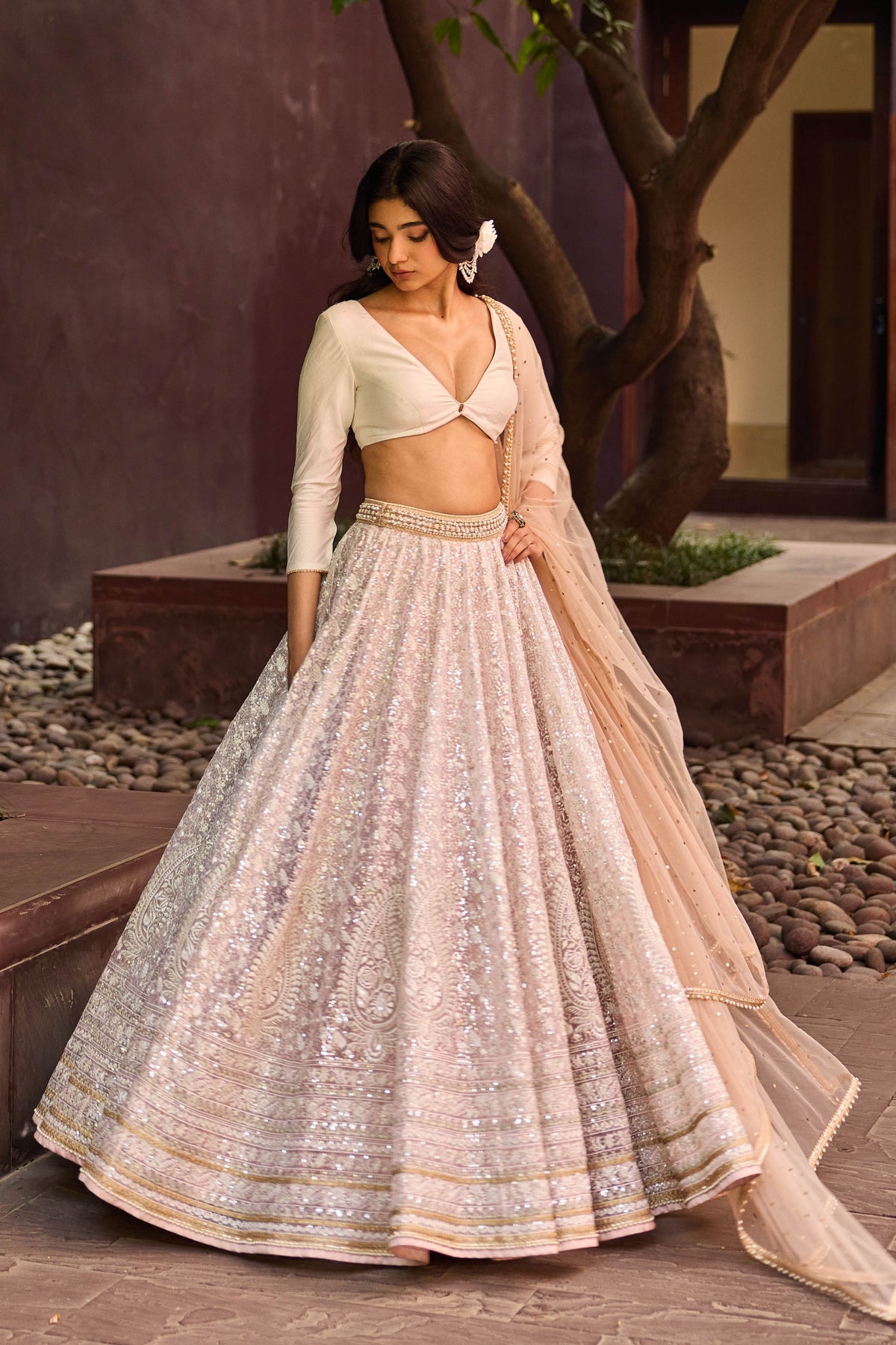 Ivory Saira Lehenga Set