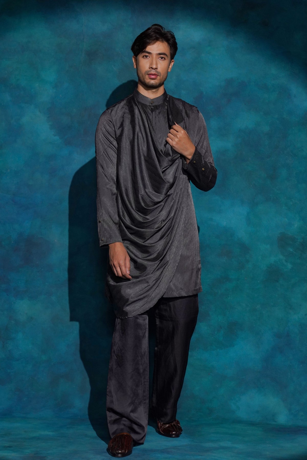 Charcoal Gray Jacket Set