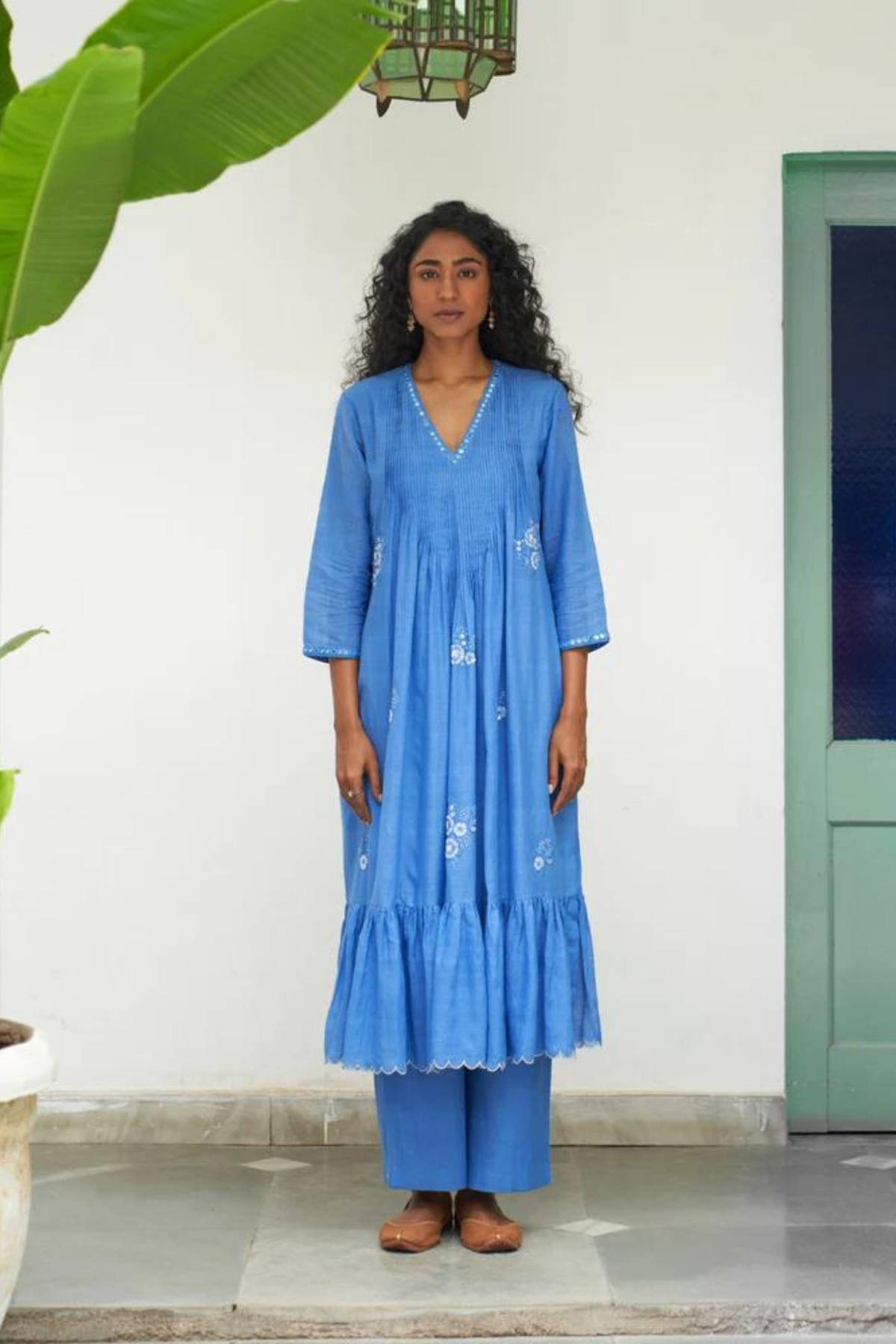 Asmani Champa Sitara Kurta Set