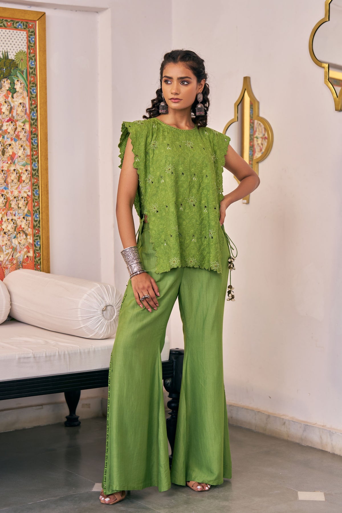Pea Floral Jacket Set
