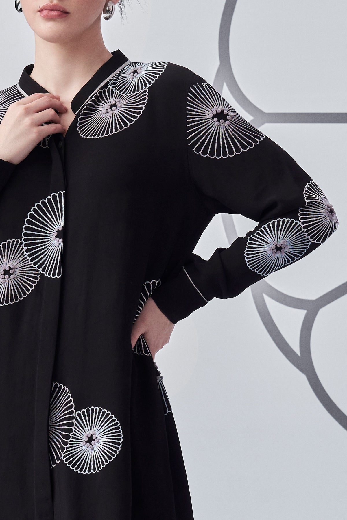 Black Trapezium Dress