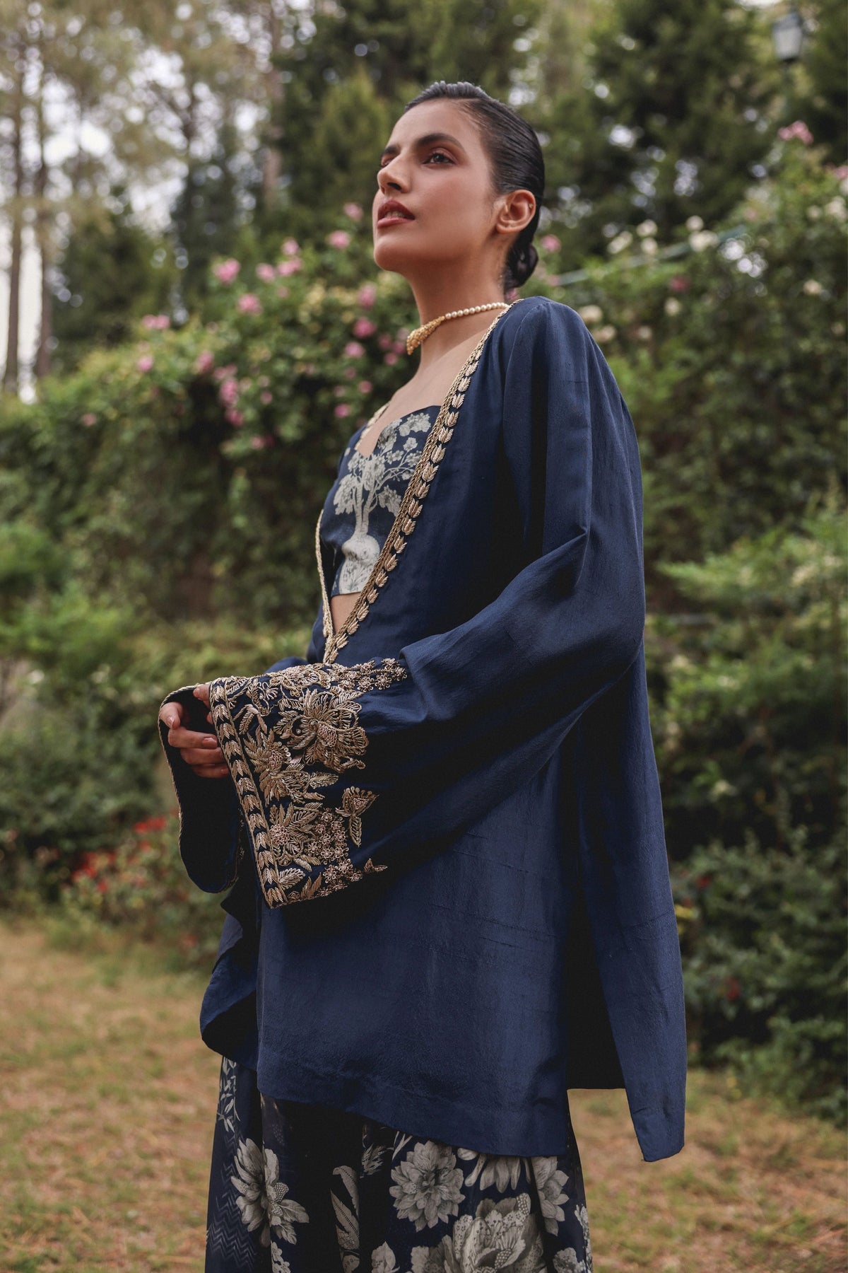 Navy Archive Kurta Set