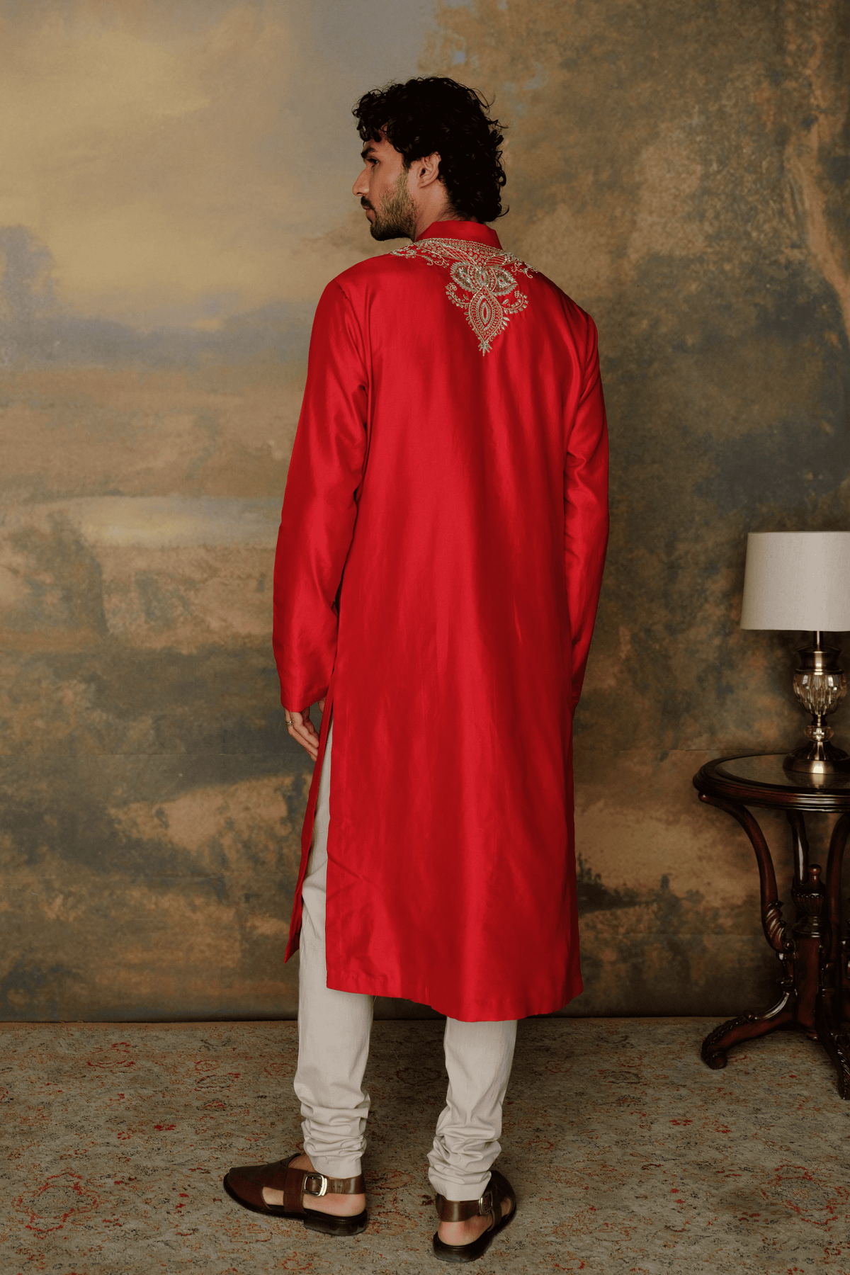 Red Kurta Set