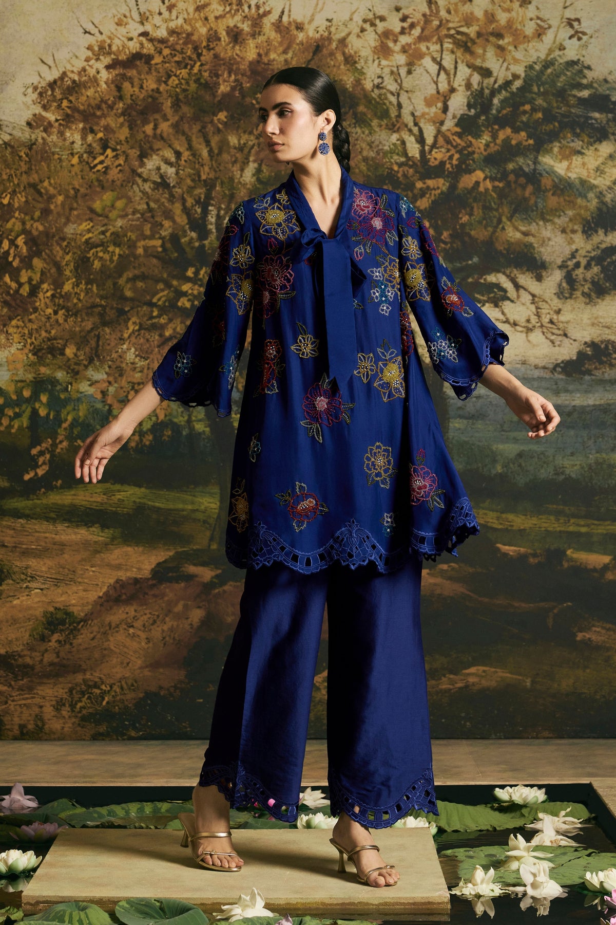 Cobalt Blue Tunic Set
