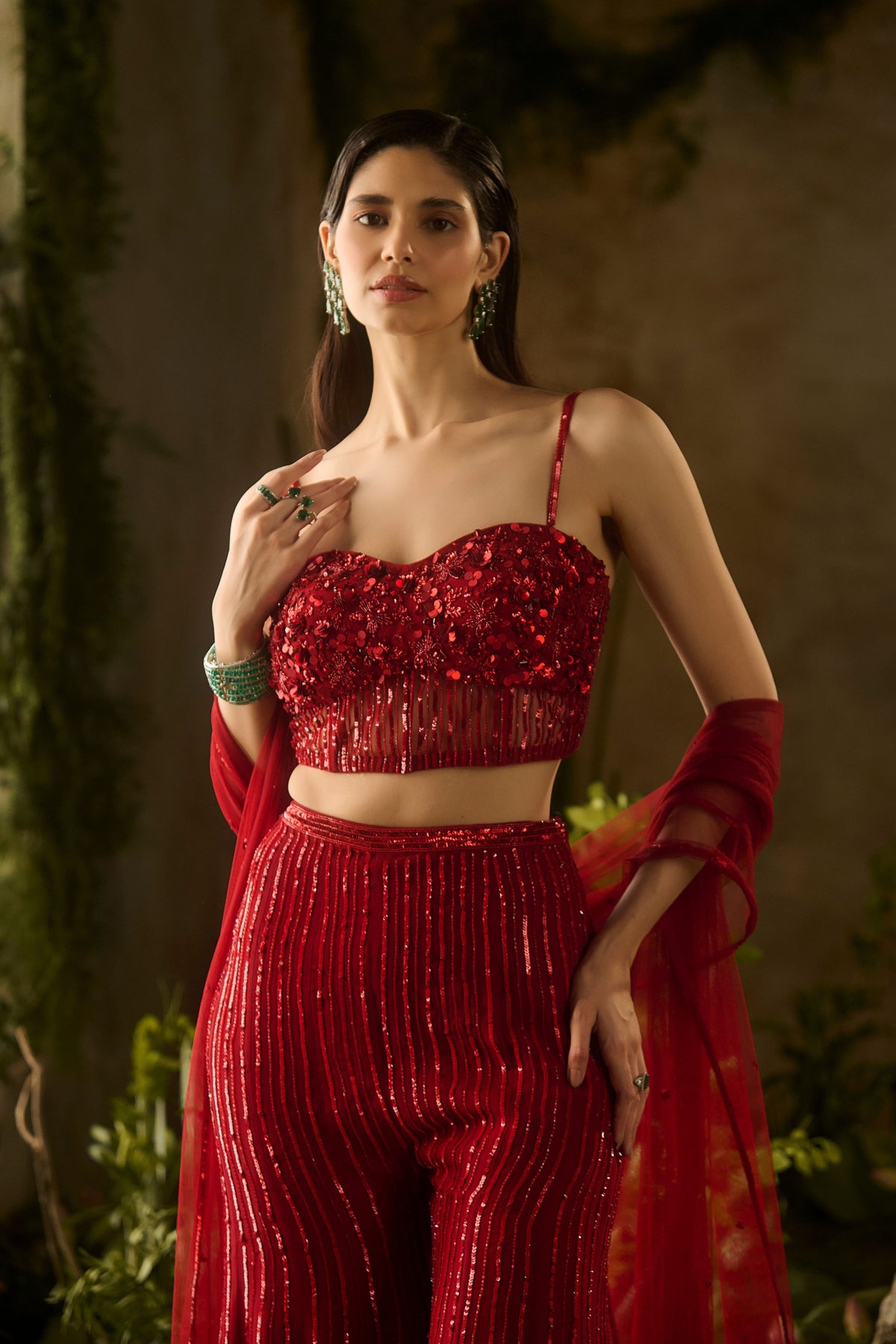 Rouge Sharara Set