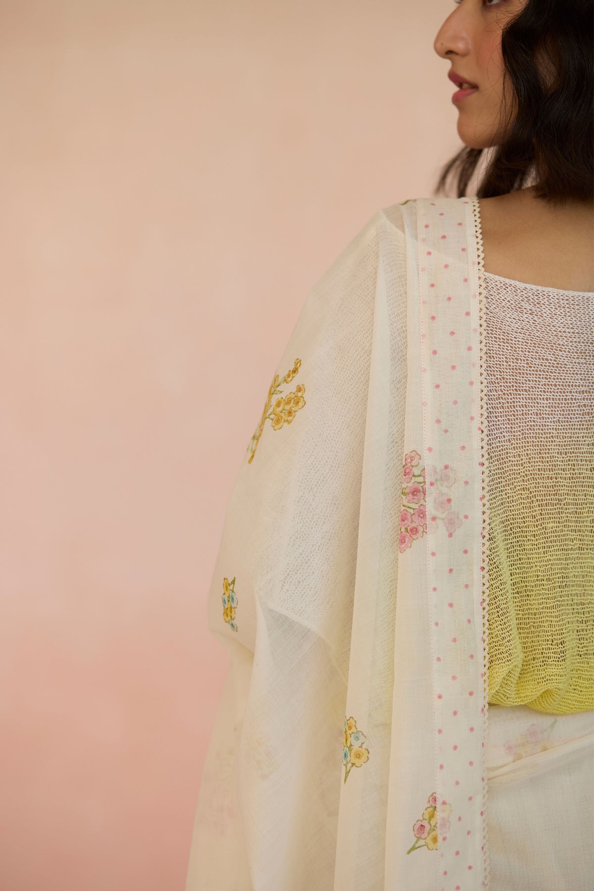 Ditsy Cotton Saree