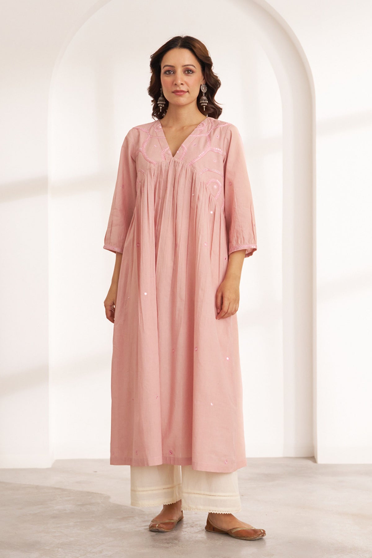 The Blush Pink Tunic Set