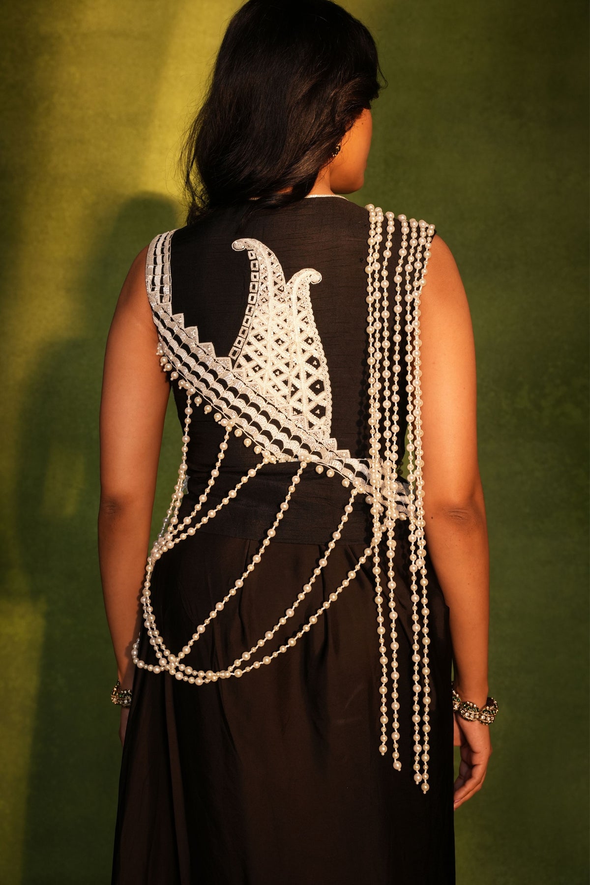 Waistcoat With Drape Skirt