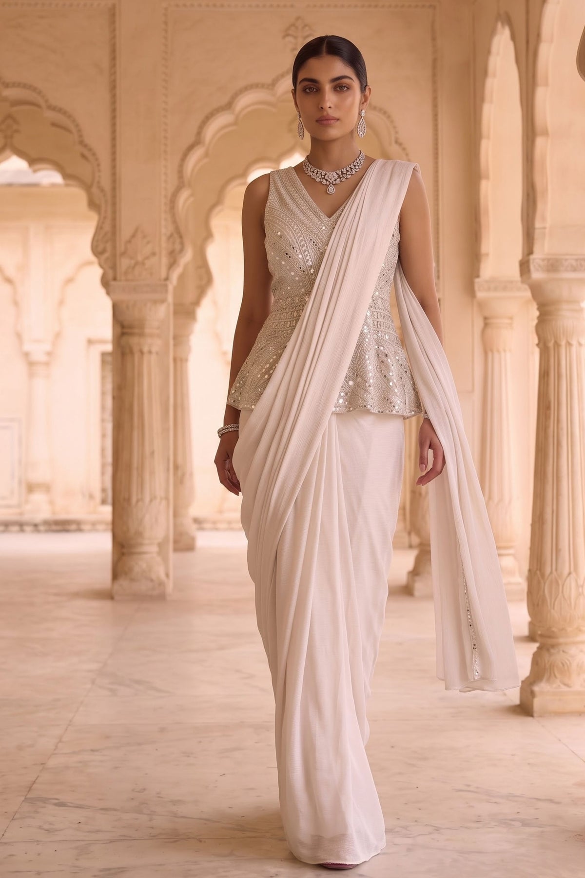 Raga Darpan Draped Saree Set