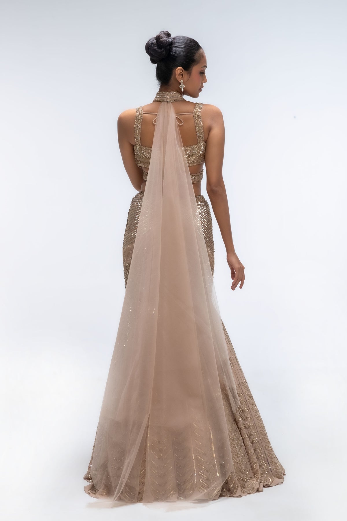 Golden Mirage Mermaid Lehenga