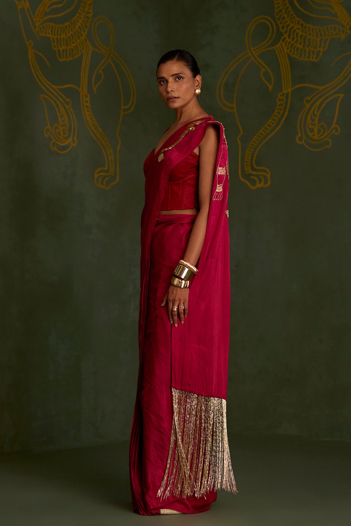 Vajraya Draped Saree Set