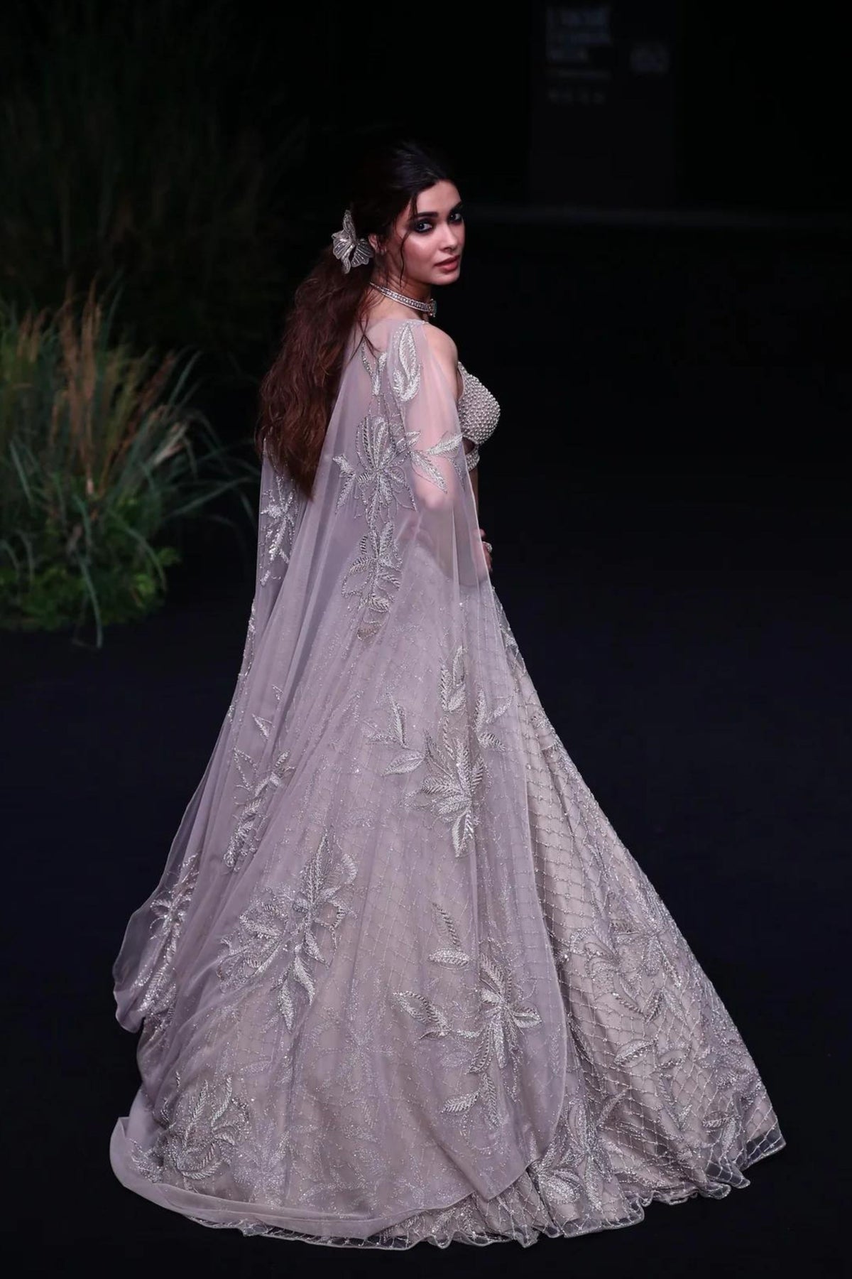 Vanna Lehenga Set in Champagne