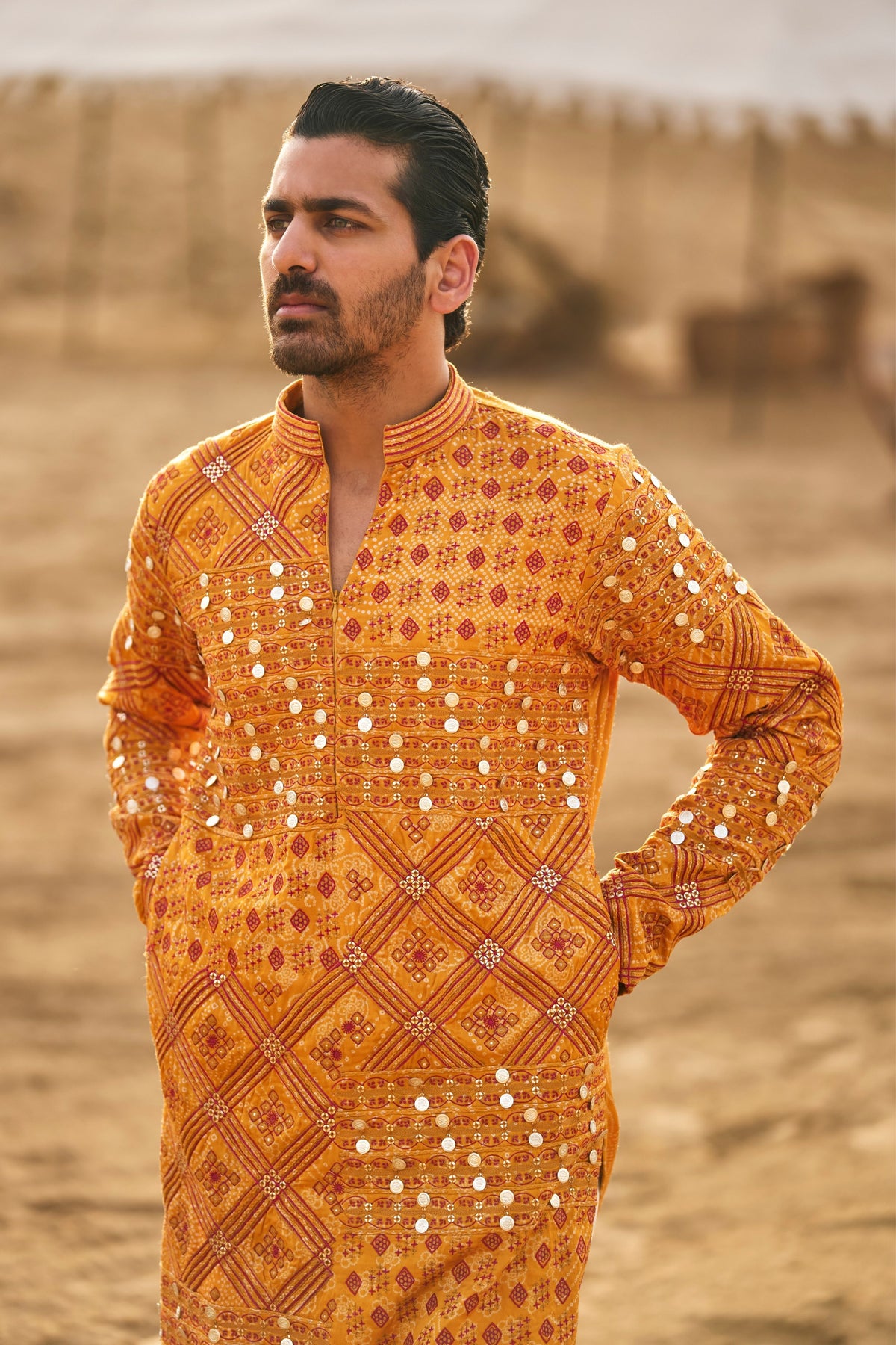 Kasundi Kurta Set