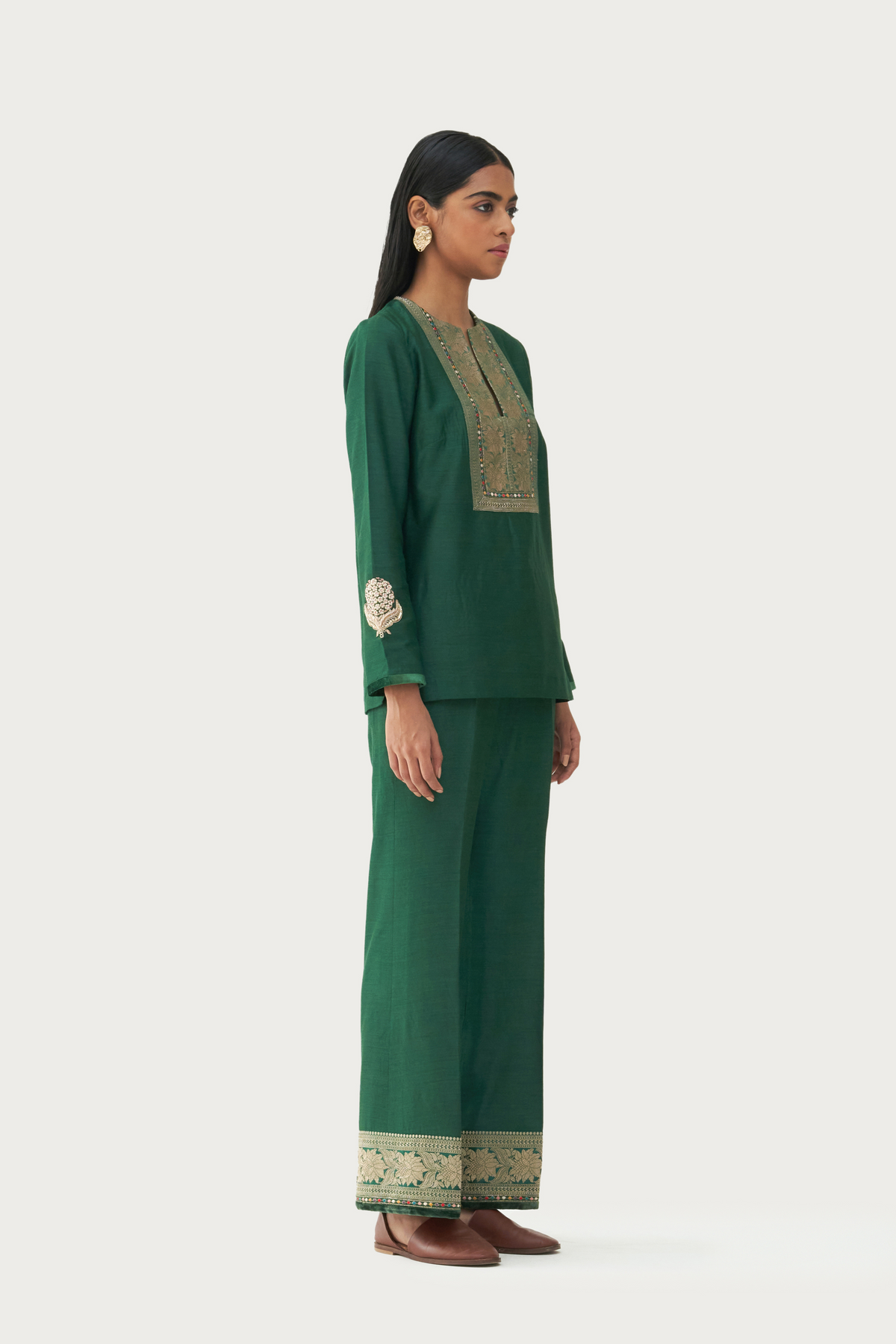 Calicut Jade short kurta pant set